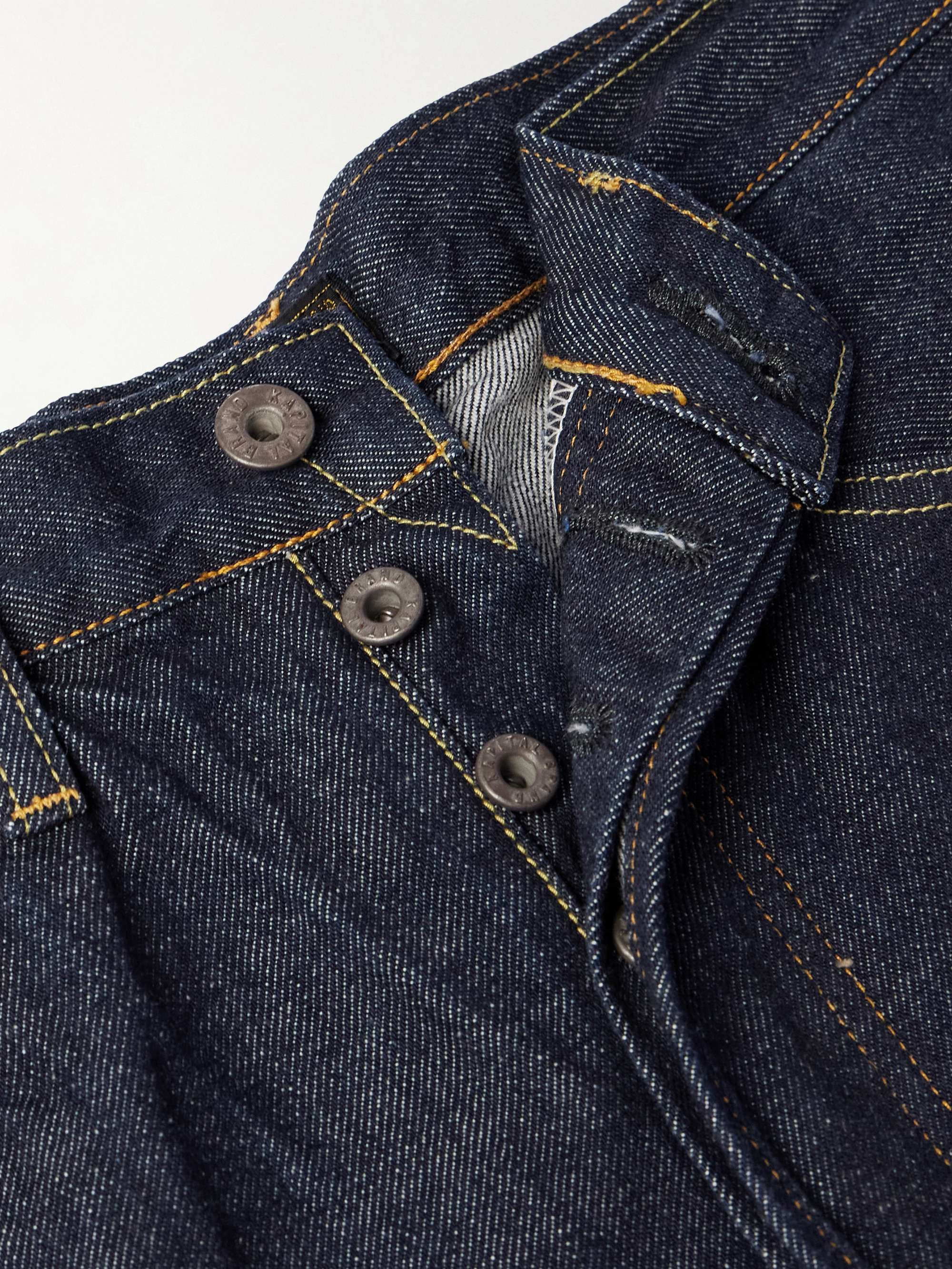 Okagilly Slim-Fit Crochet-Trimmed Jeans view