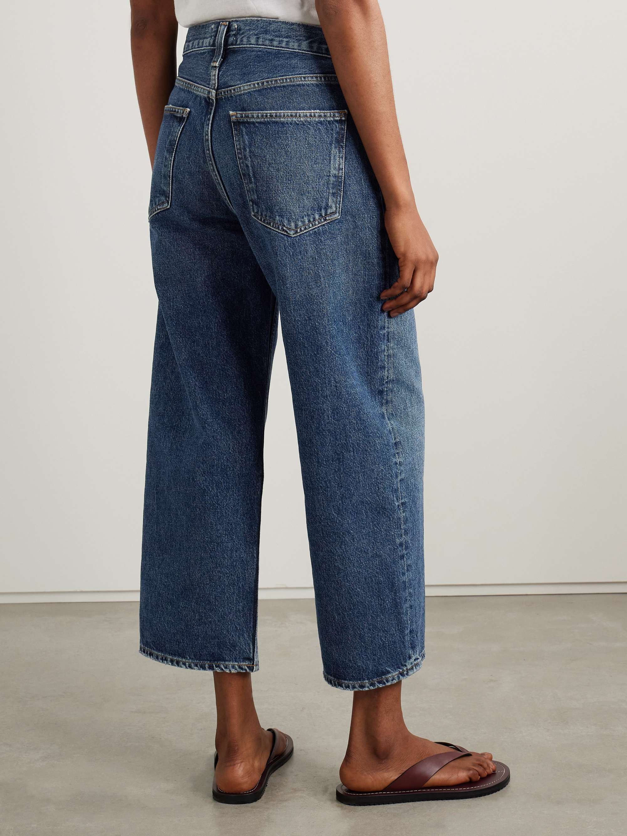 Arc cropped high-rise wide-leg jeans view