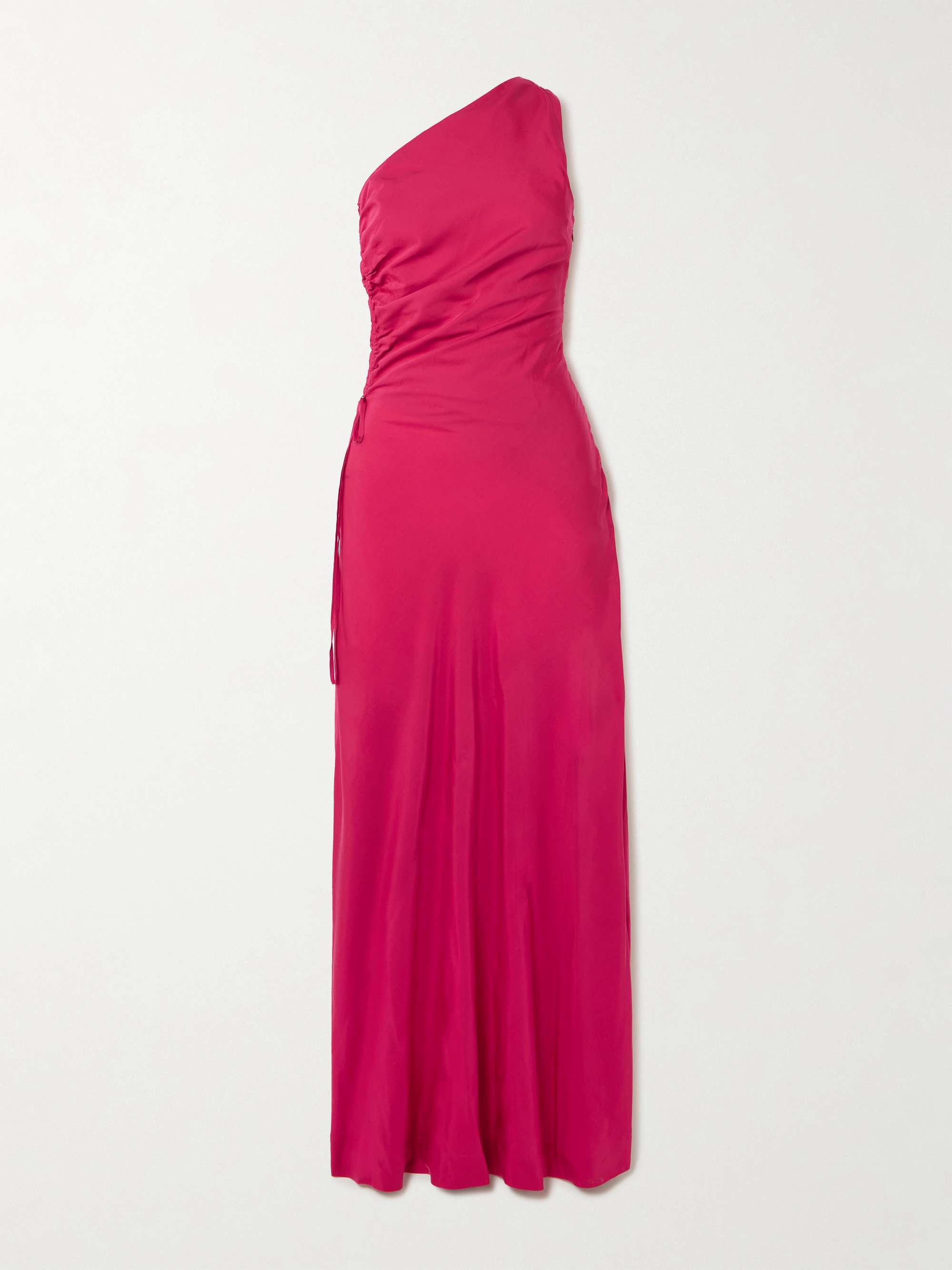 Laureles one-shoulder ruched TENCEL™ Lyocell maxi dress view