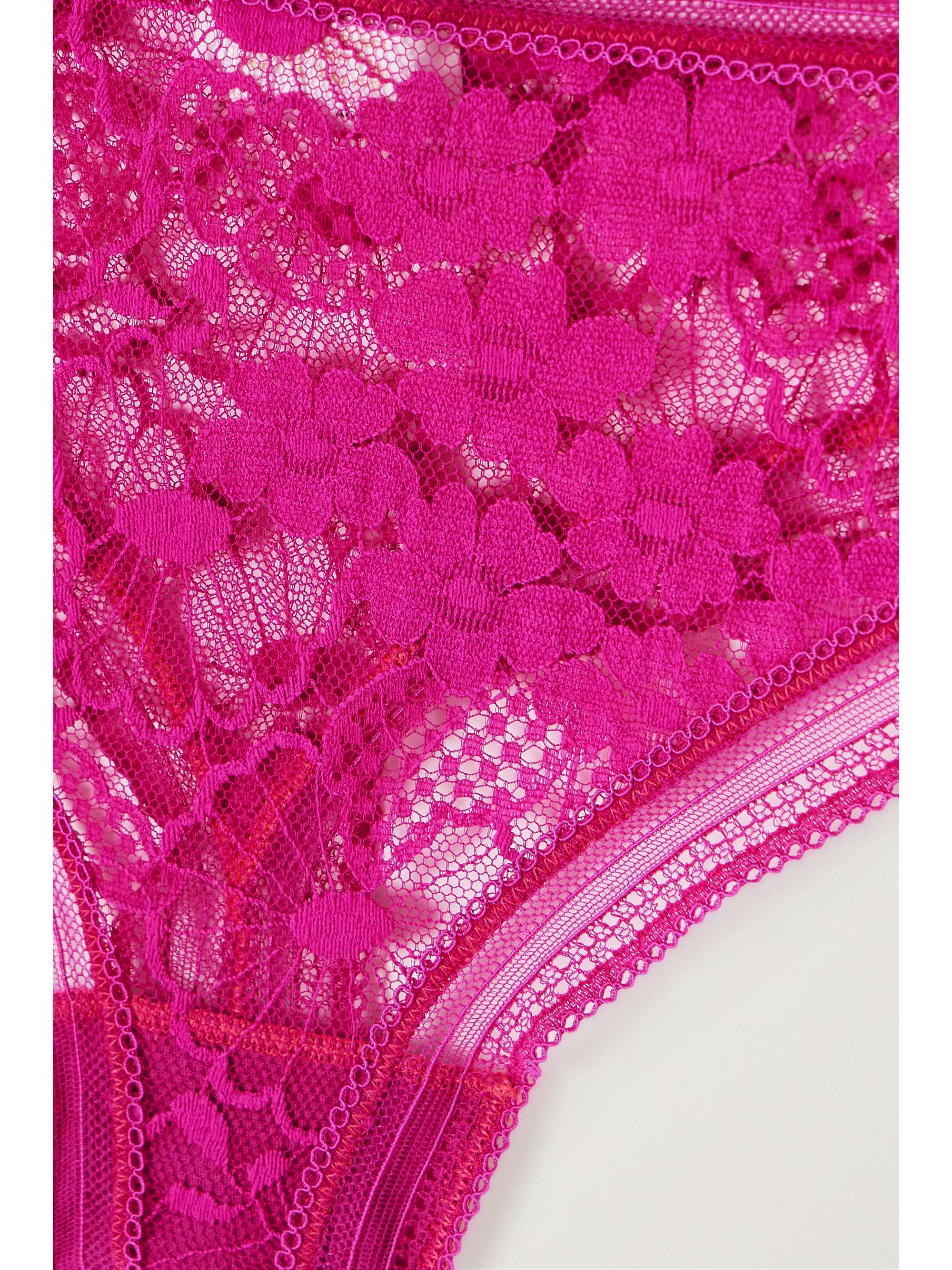 Pollen Tisane picot-trimmed stretch-lace briefs view