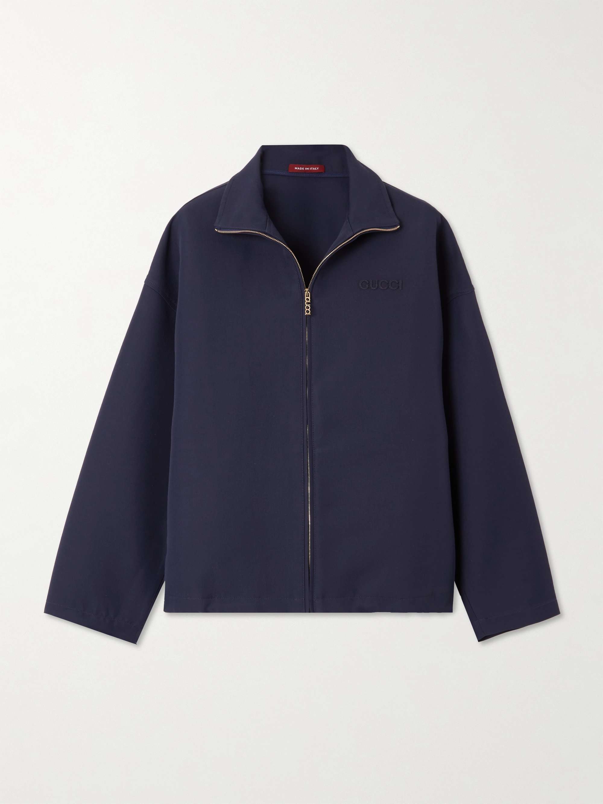 Embroidered wool-blend jacket view