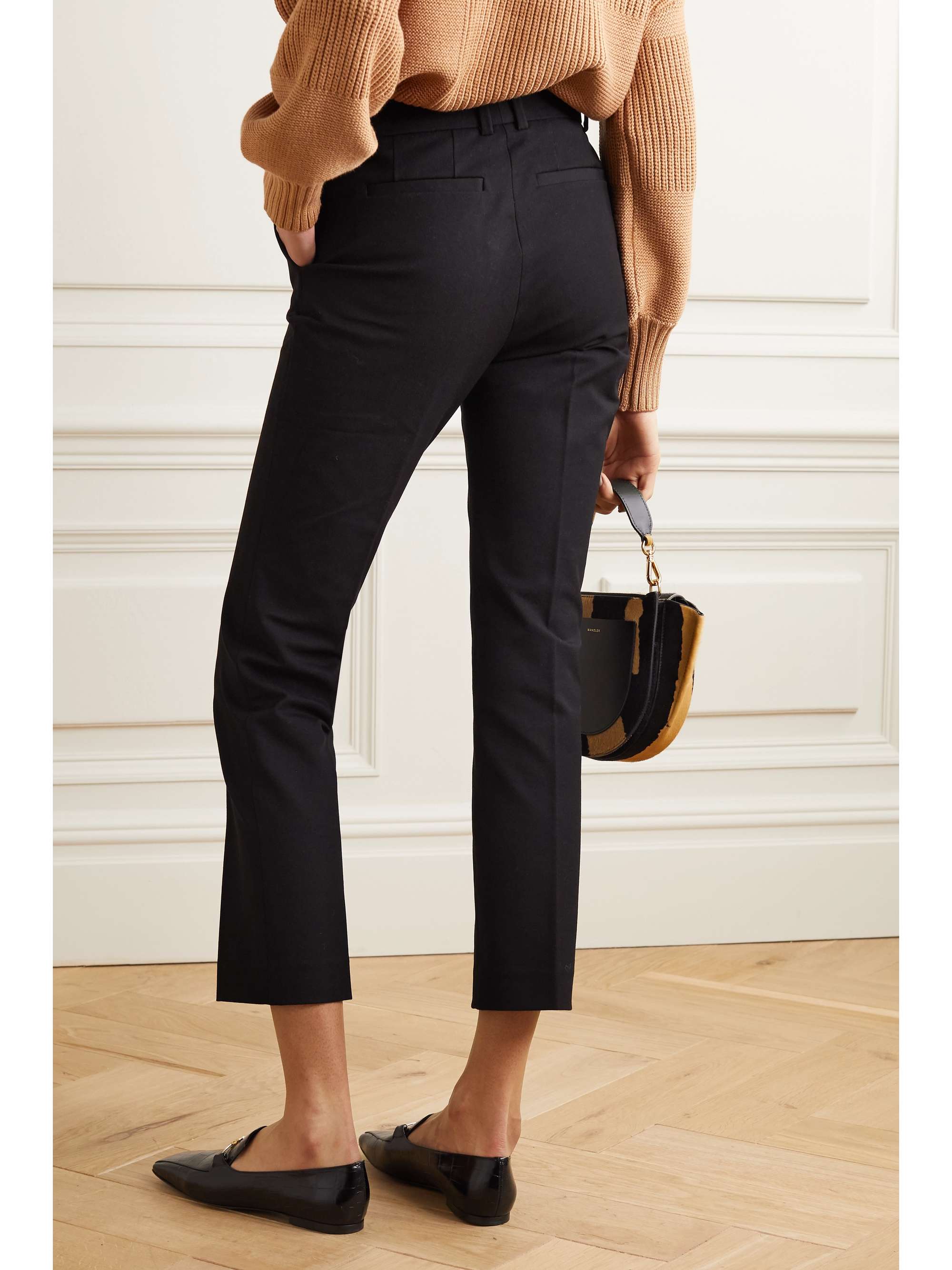 Coleman gabardine slim-leg pants view
