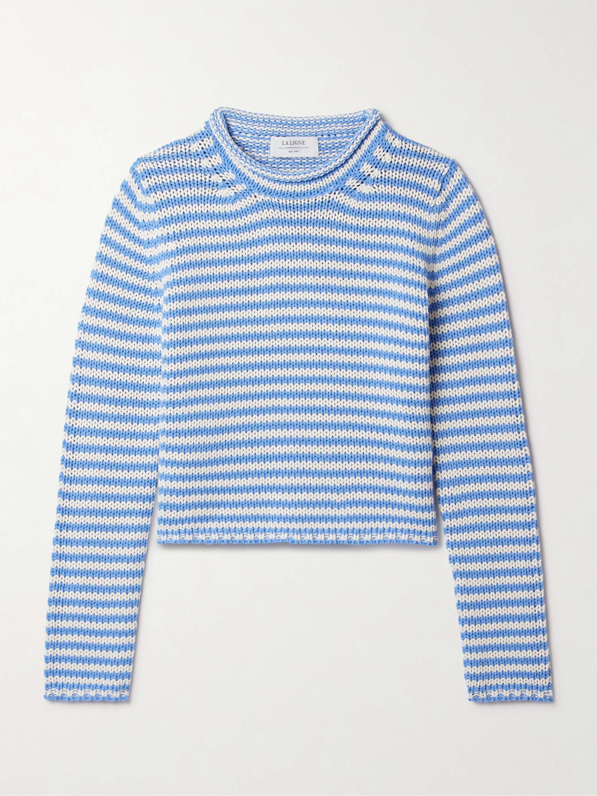 Mini Marina cropped striped cotton sweater view