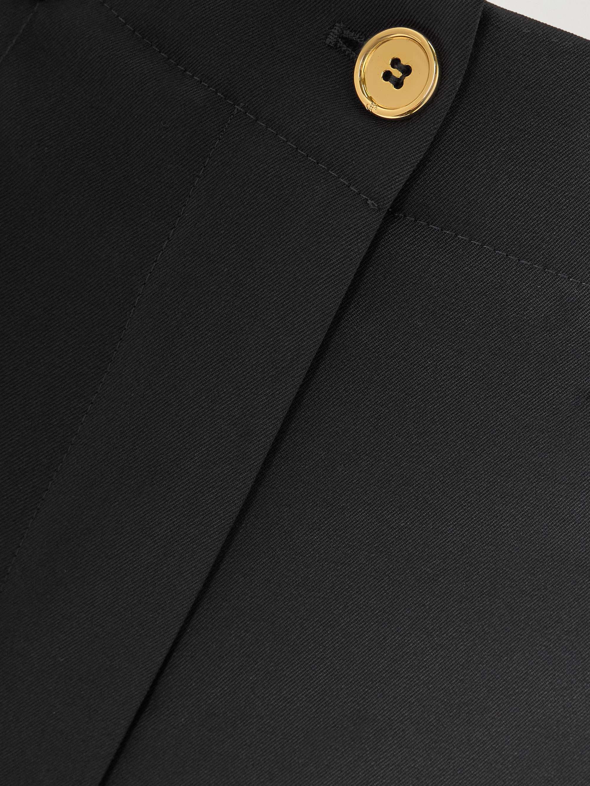 Iconic wool-blend wide-leg twill pants view