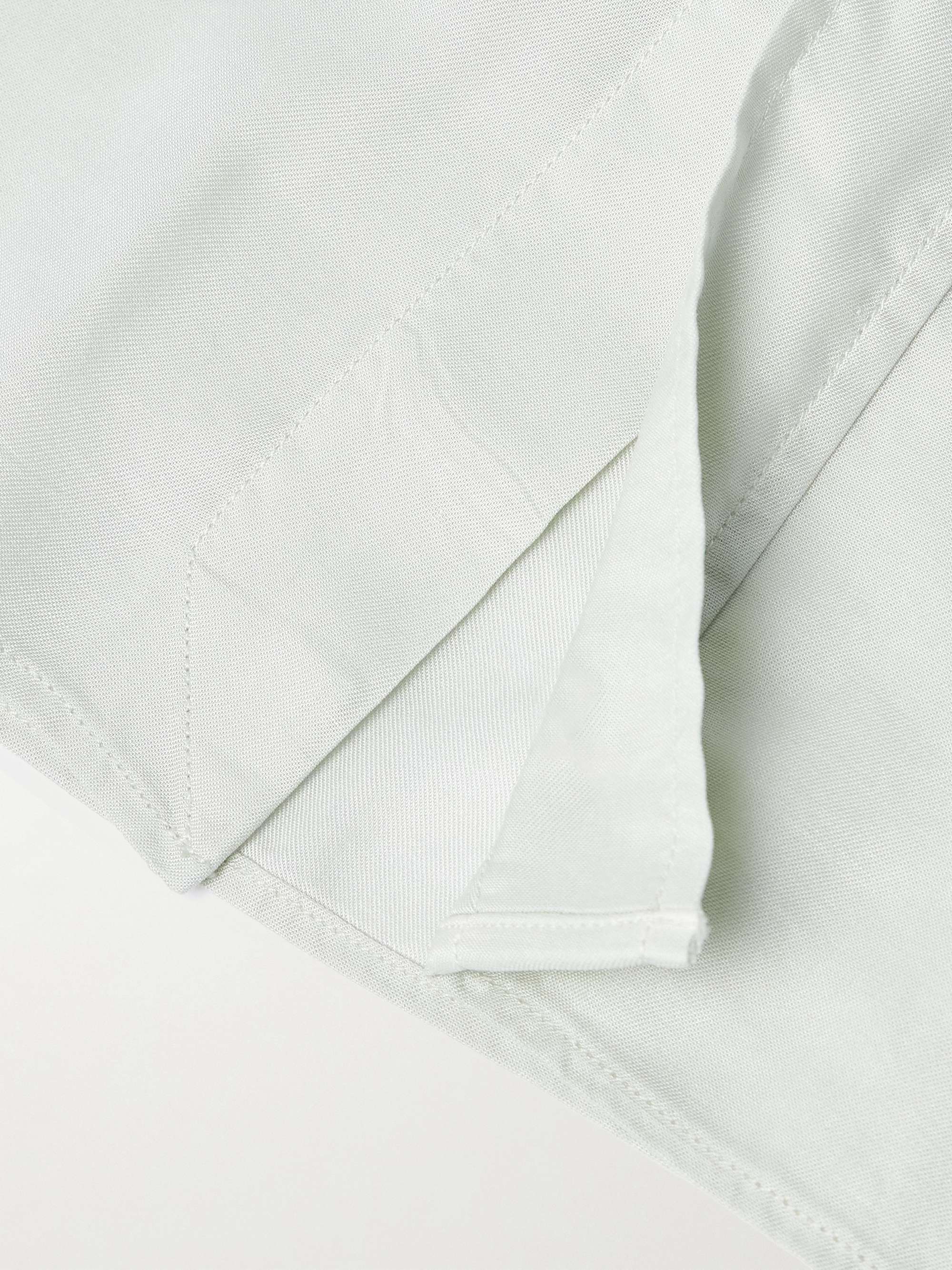 Button-Down Collar Garment-Dyed Lyocell Shirt view