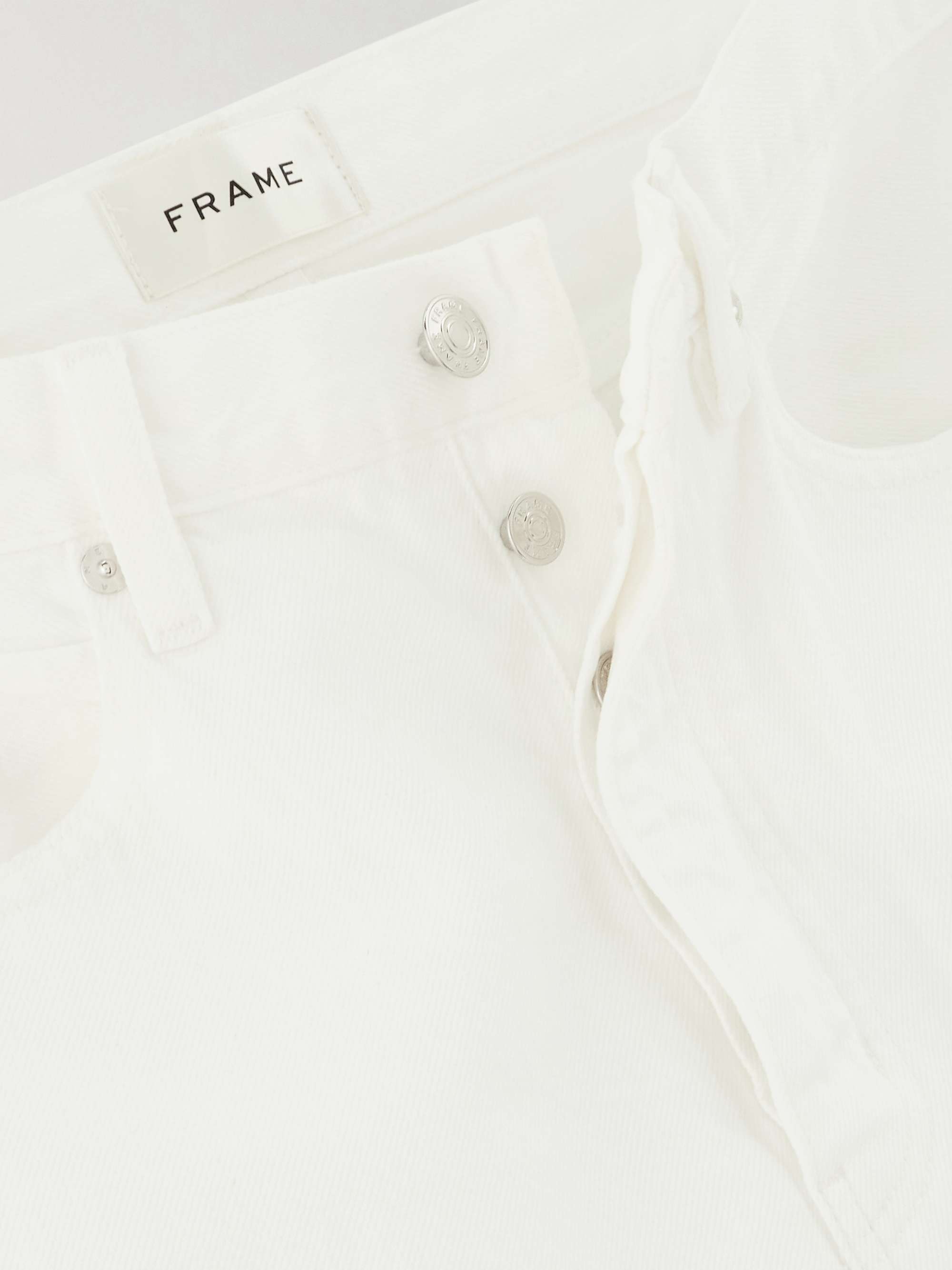 The Lax distressed mid-rise flared jeans view