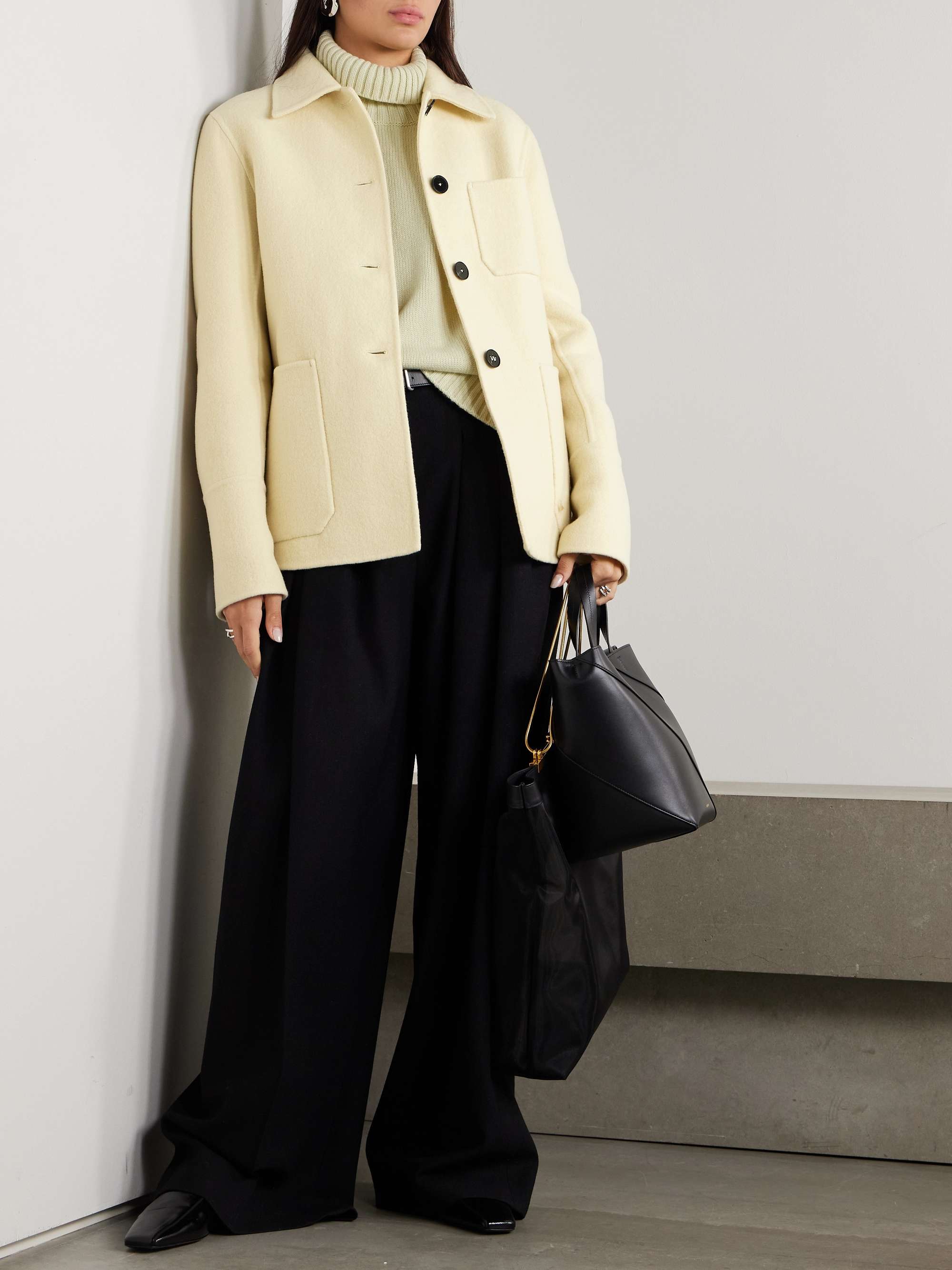 Brushed-cashmere jacket view