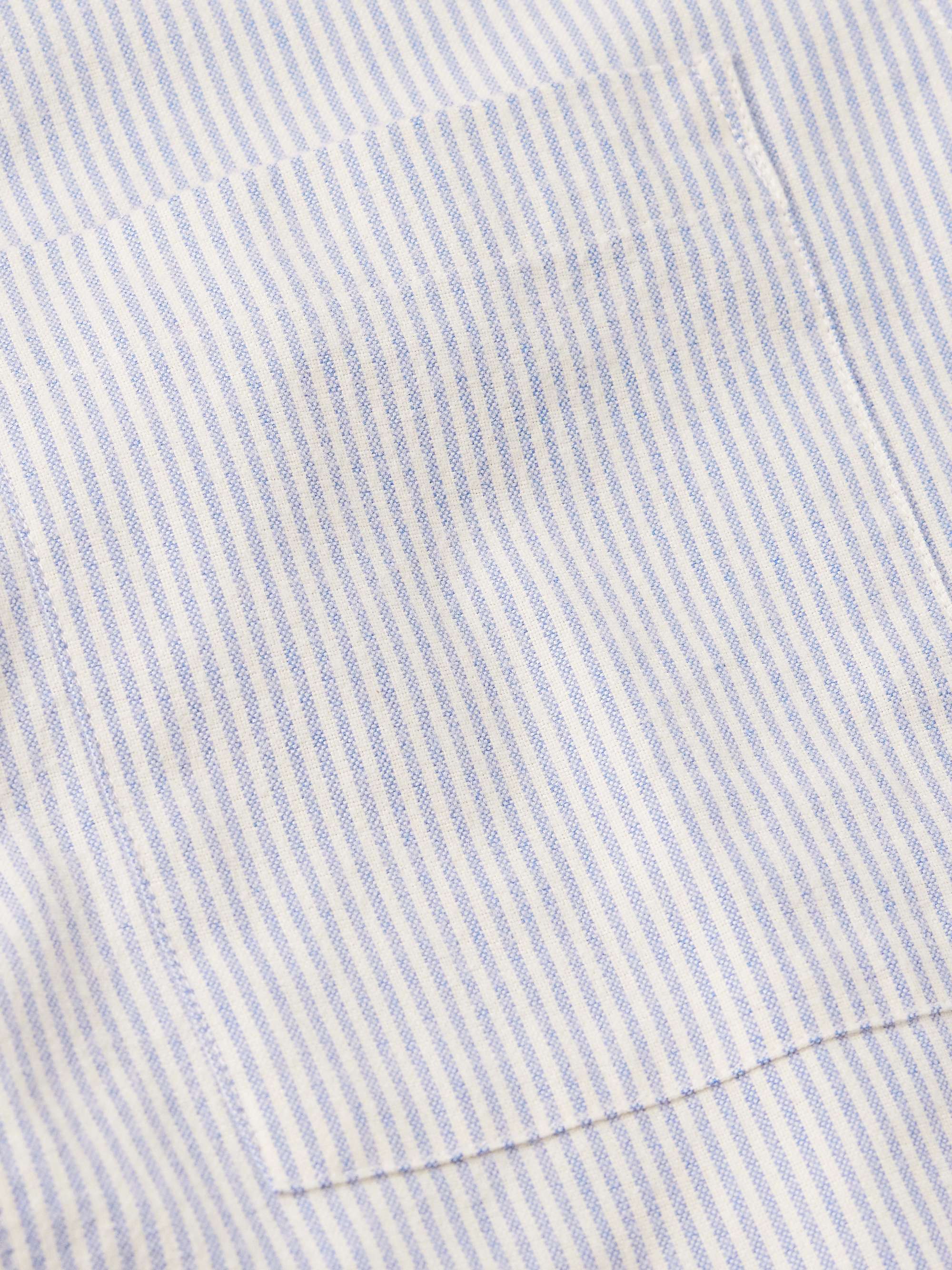 Arne 5032 Button-Down Collar Striped Cotton Oxford Shirt view