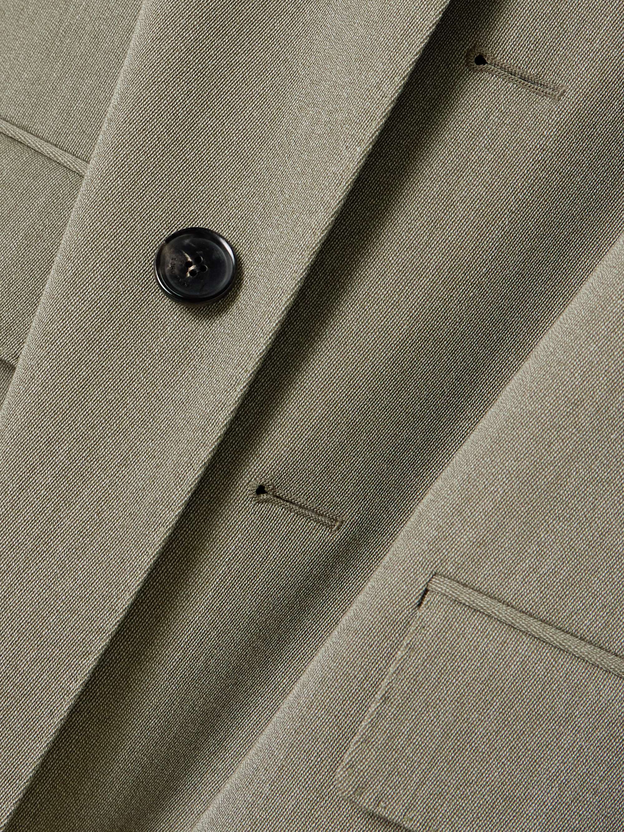 Blain suede-trimmed Storm System® wool coat view