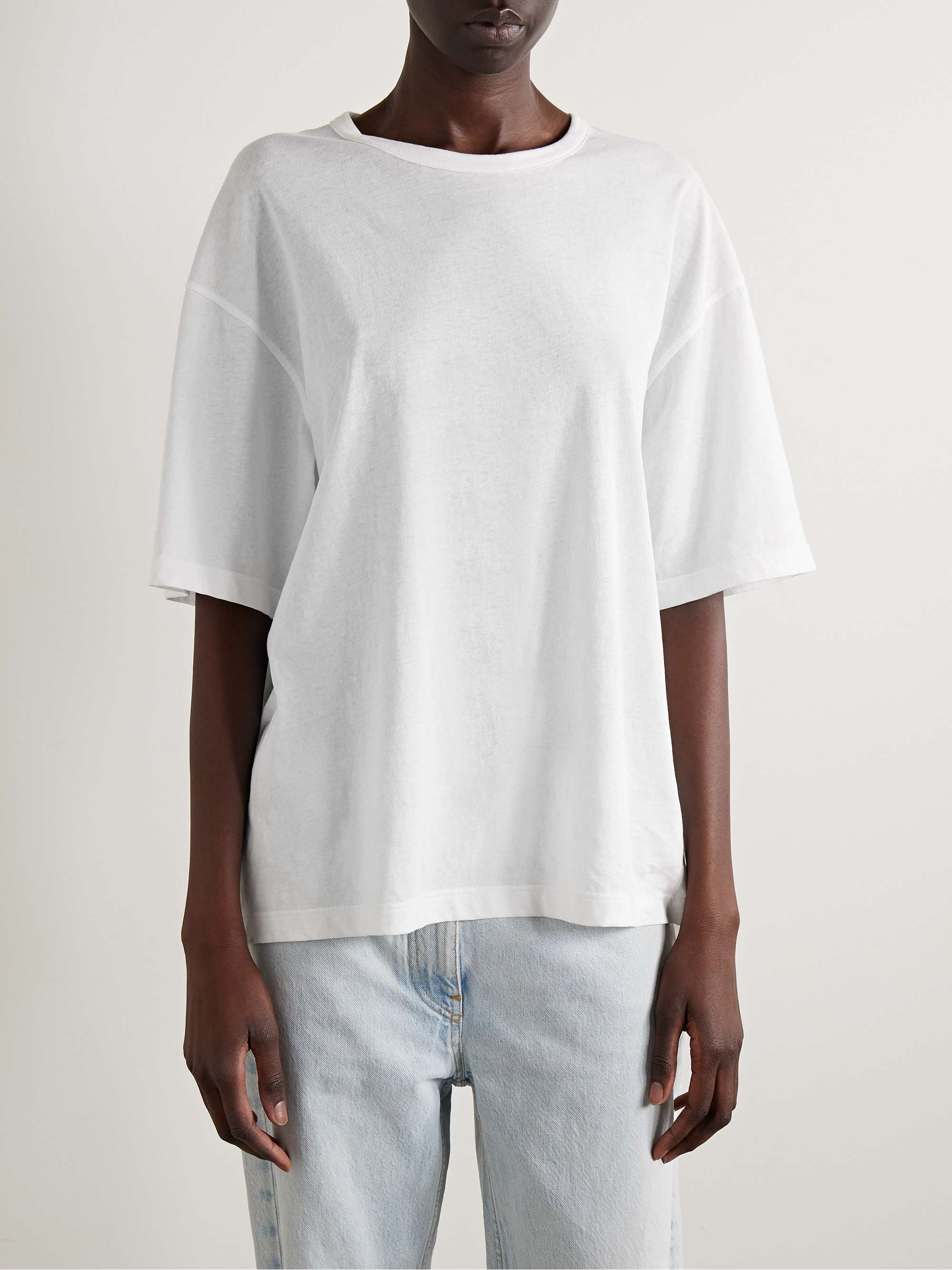 Steven oversized cotton-jersey T-shirt view