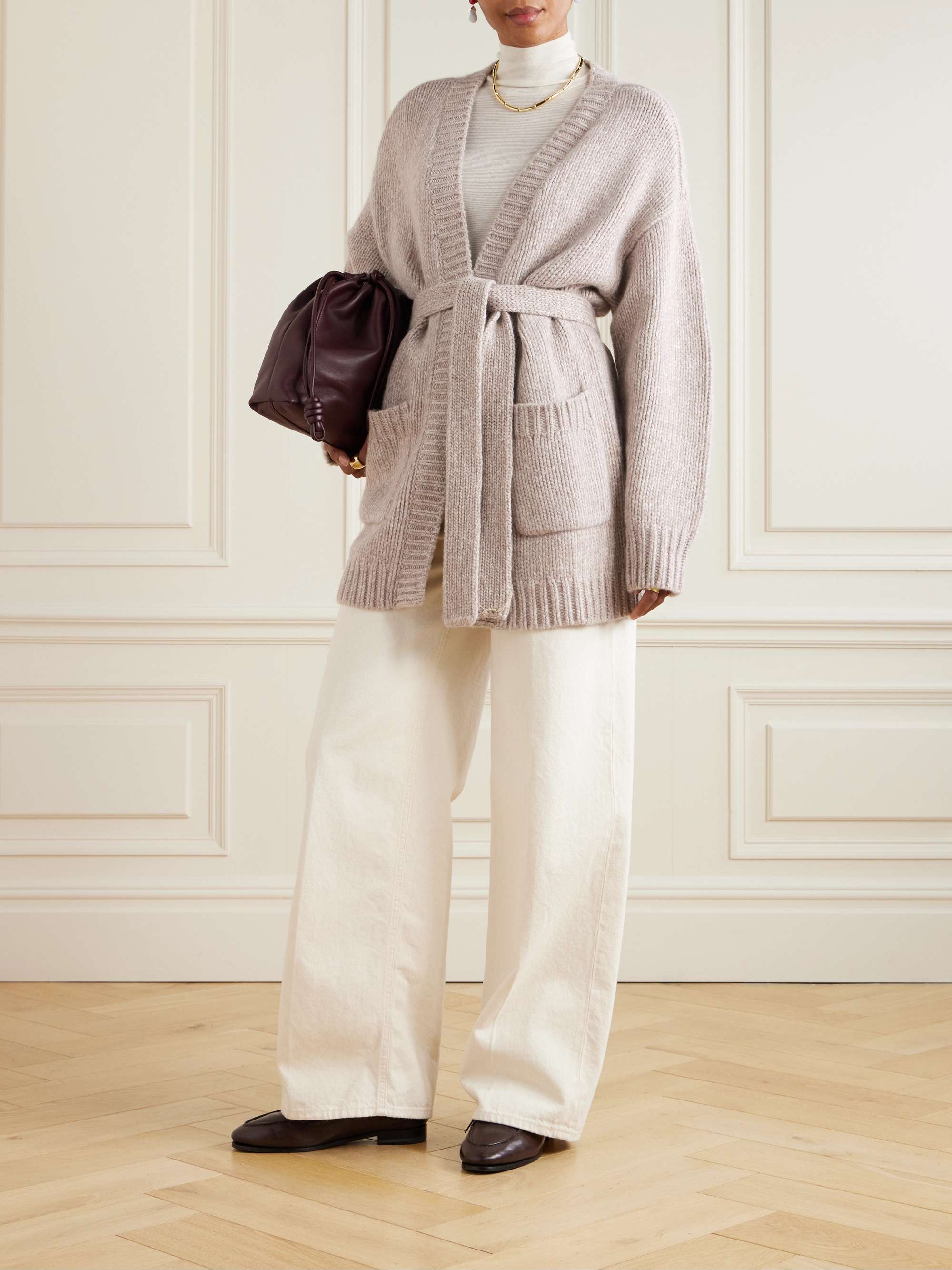 Berlin belted cashmere cardigan view