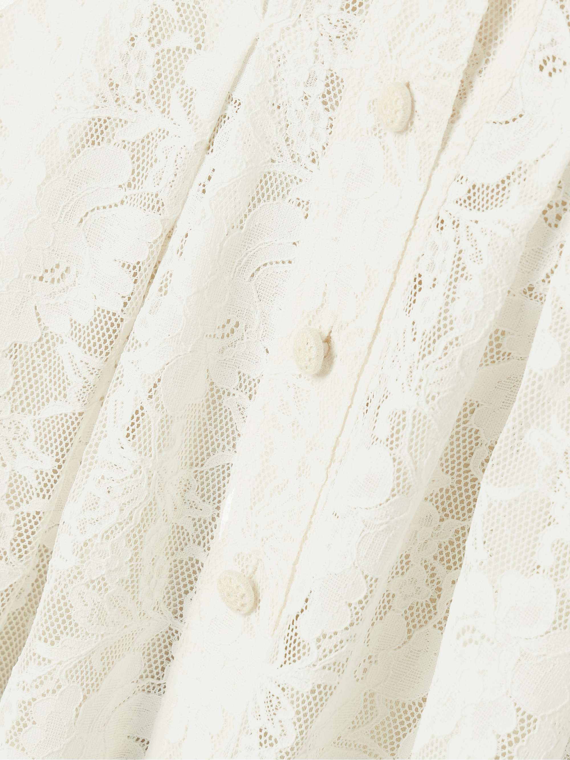 Dawning pleated corded lace midi dress view