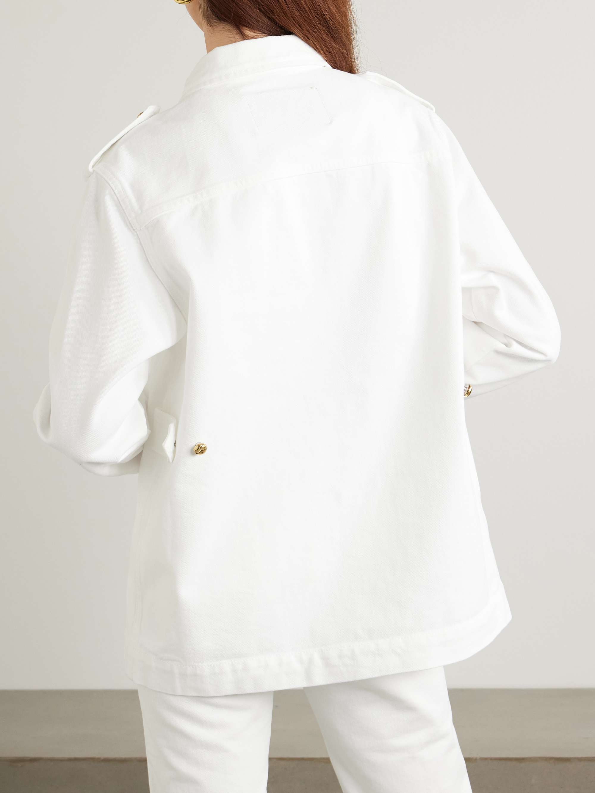 Clapotis Sahariana embellished denim jacket view