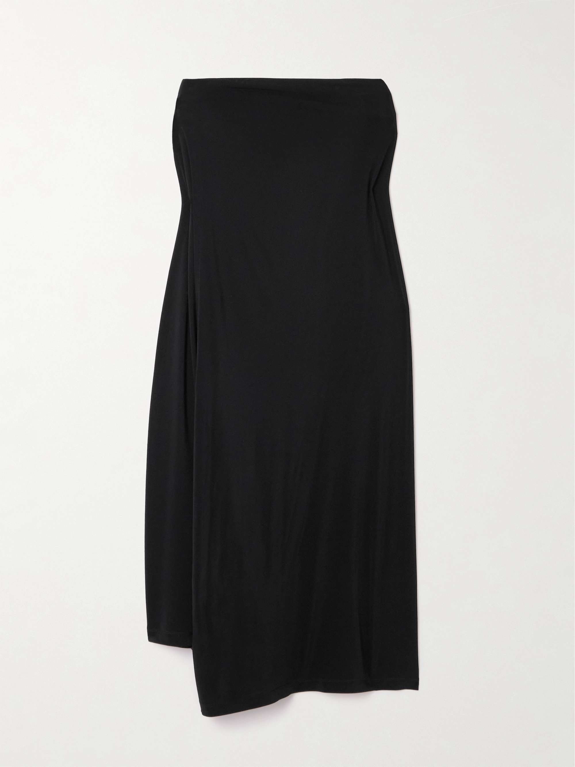 Strapless layered stretch-jersey dress view