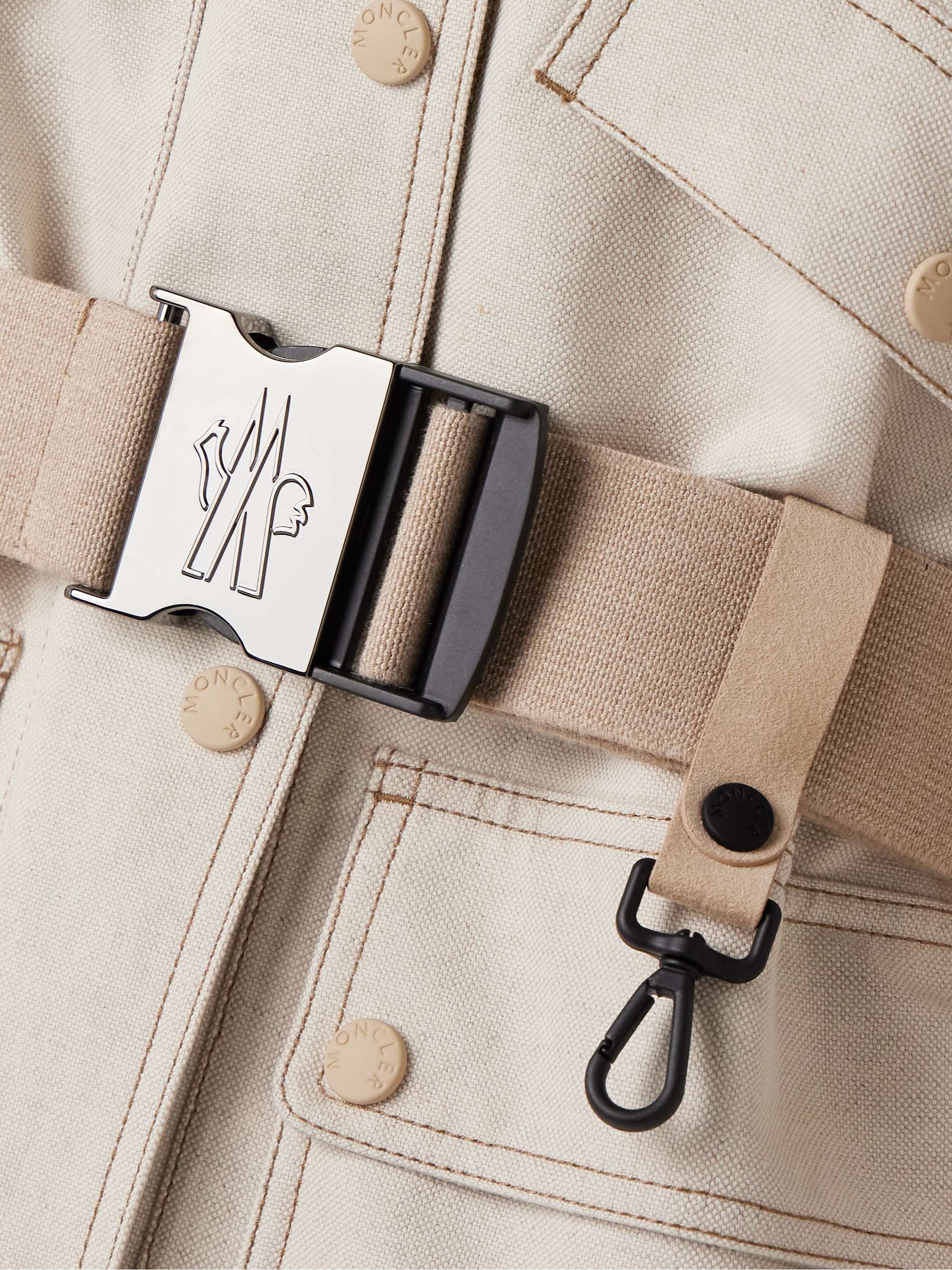Tarkine hooded belted canvas jacket view