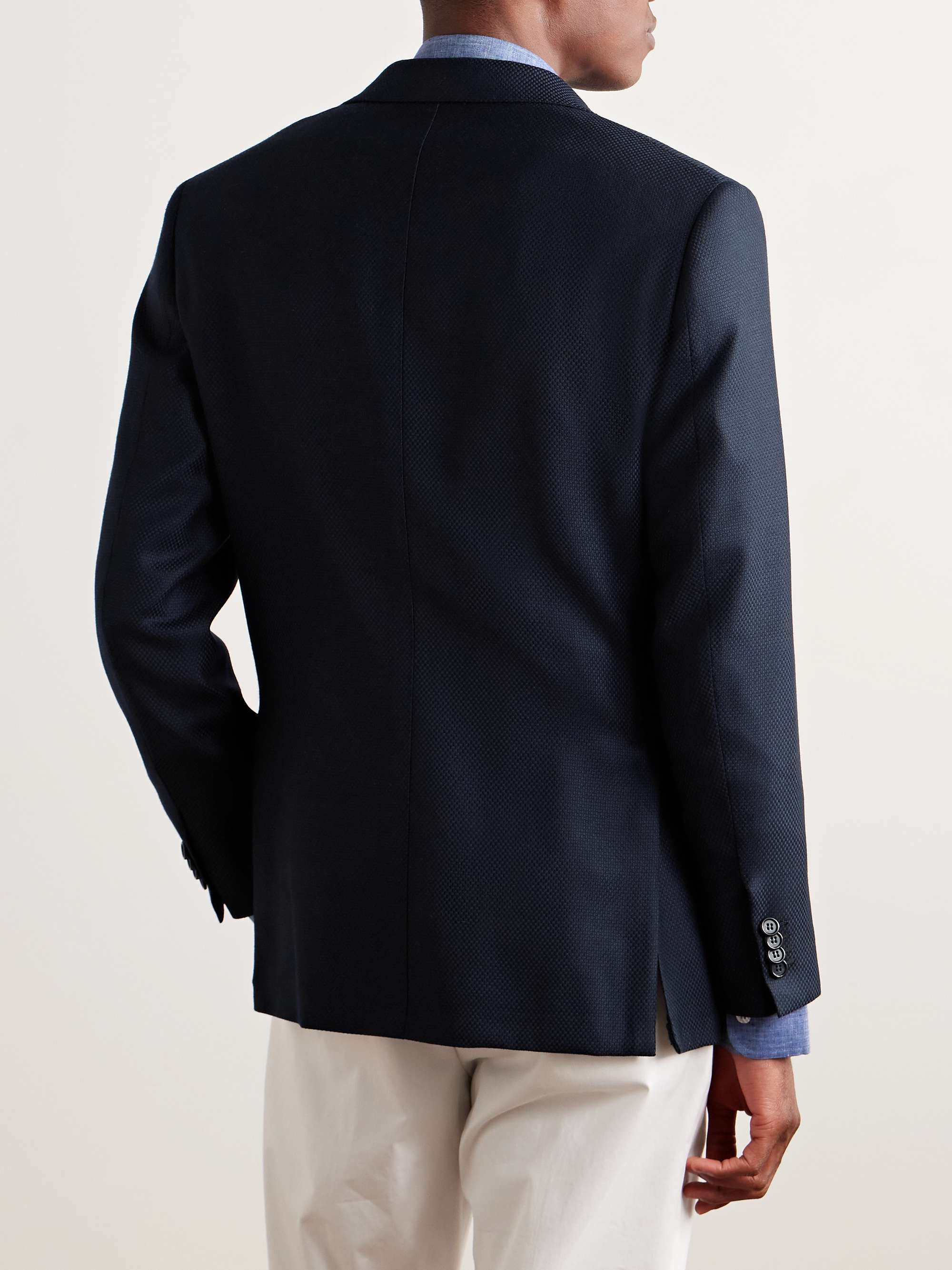 Textured Wool and Cashmere-Blend Blazer view
