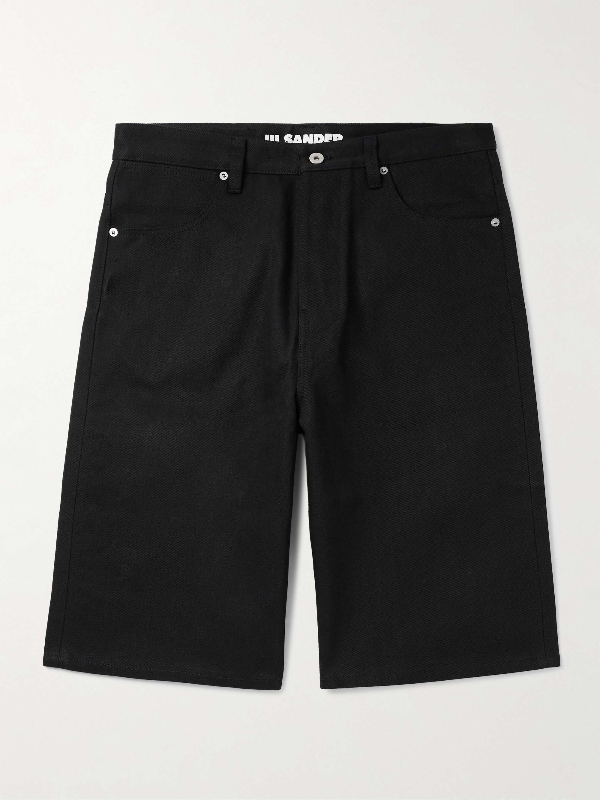 Straight-Leg Denim Shorts view