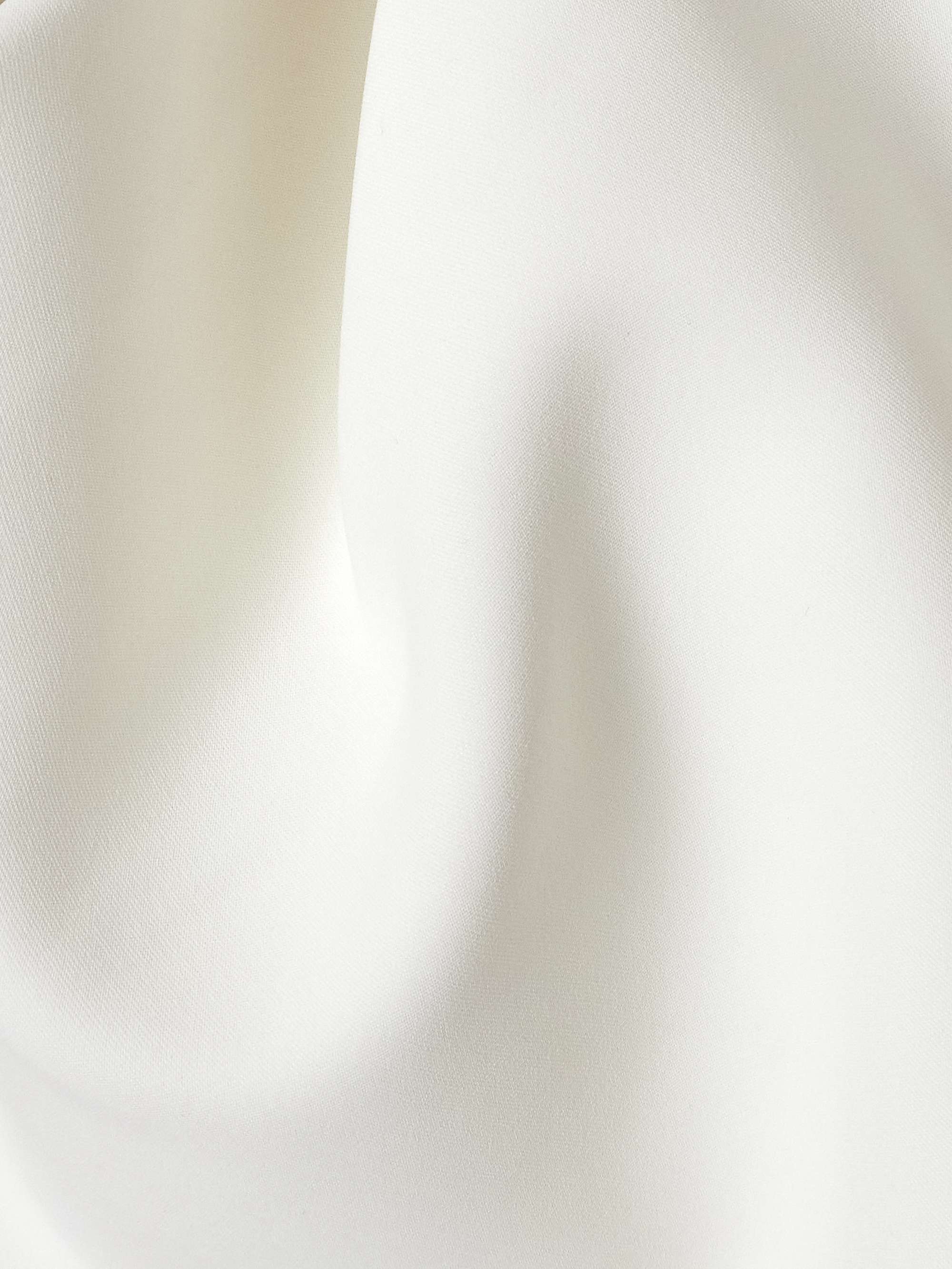 Victoire asymmetric gathered crepe gown view