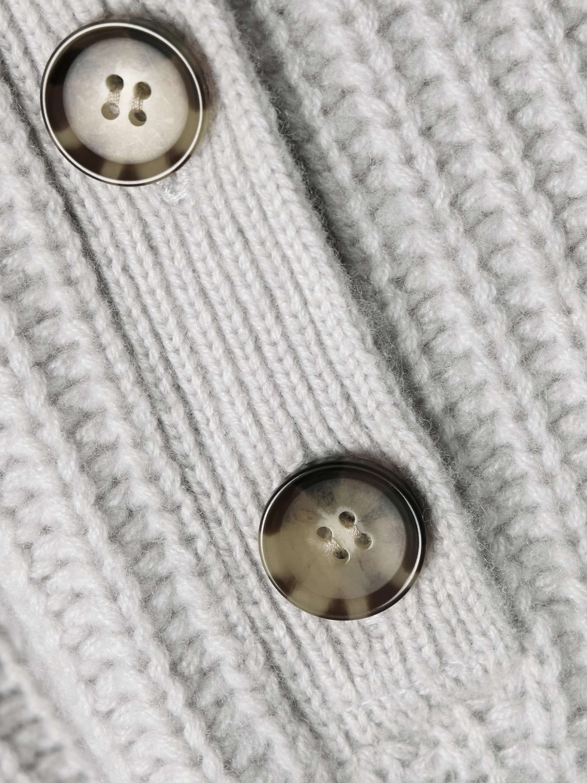 Toujours ribbed cashmere Henley sweater view