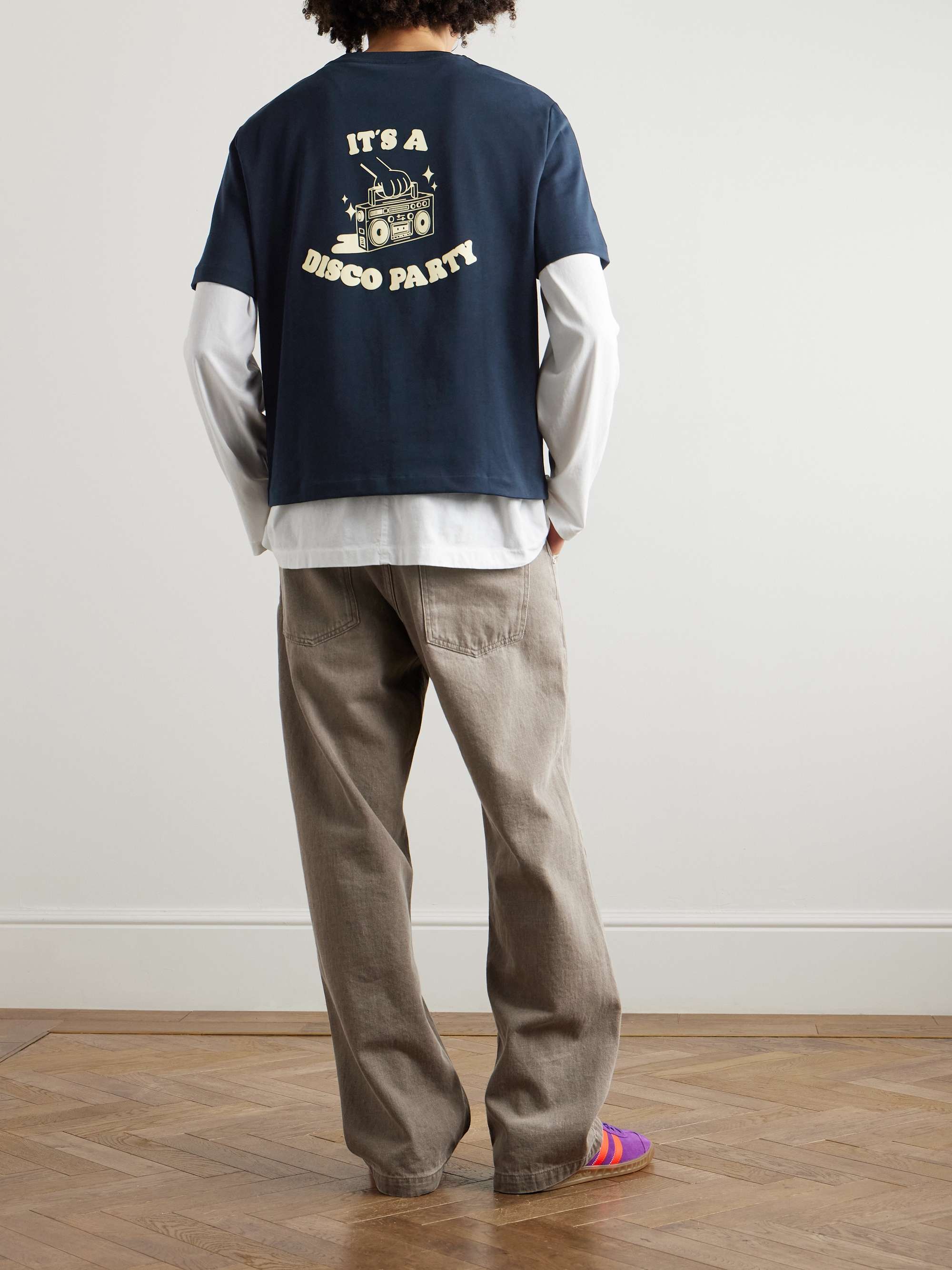 Disco Logo-Print Organic Cotton-Jersey T-Shirt view