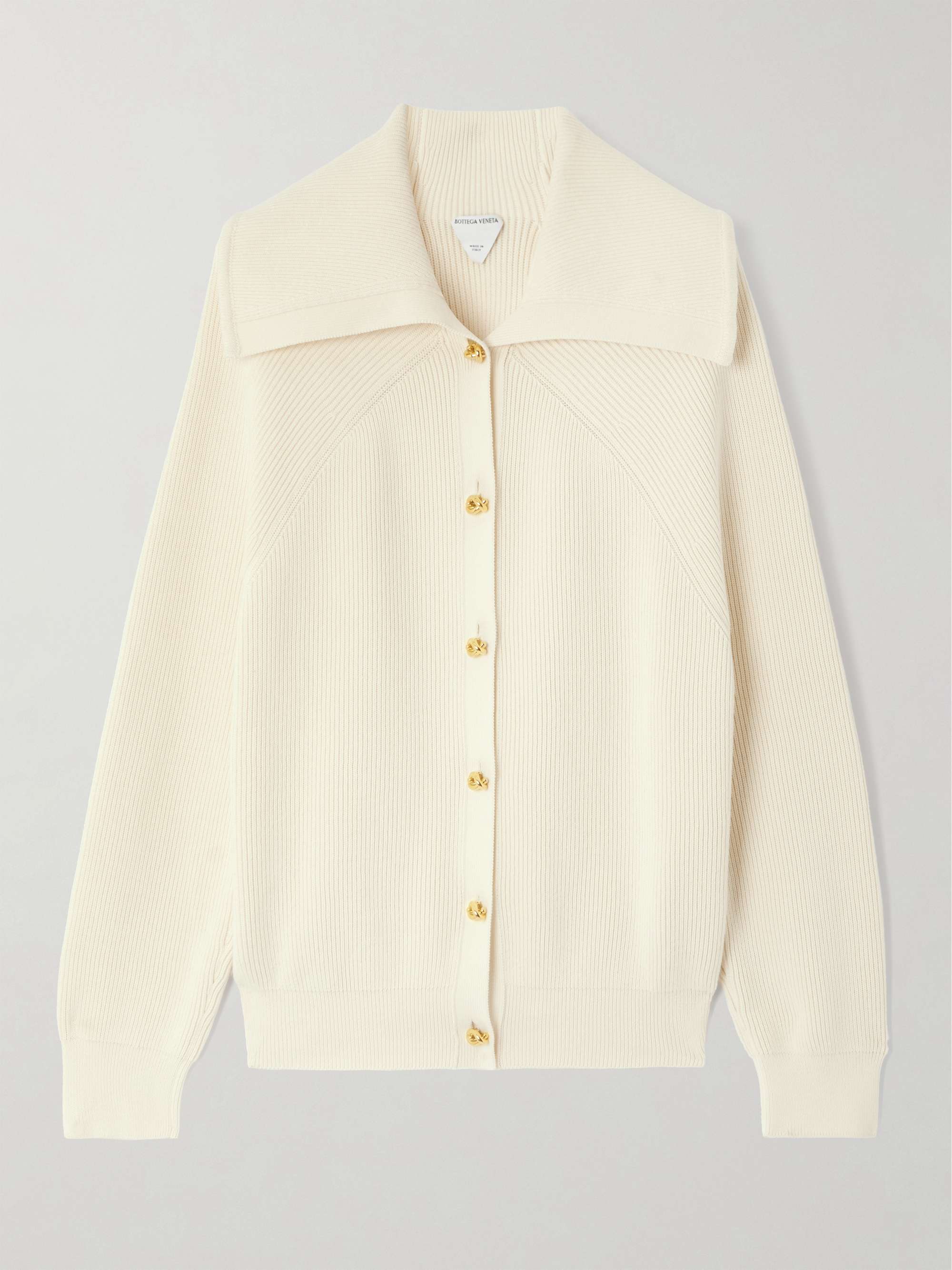 Ribbed cotton cardigan view