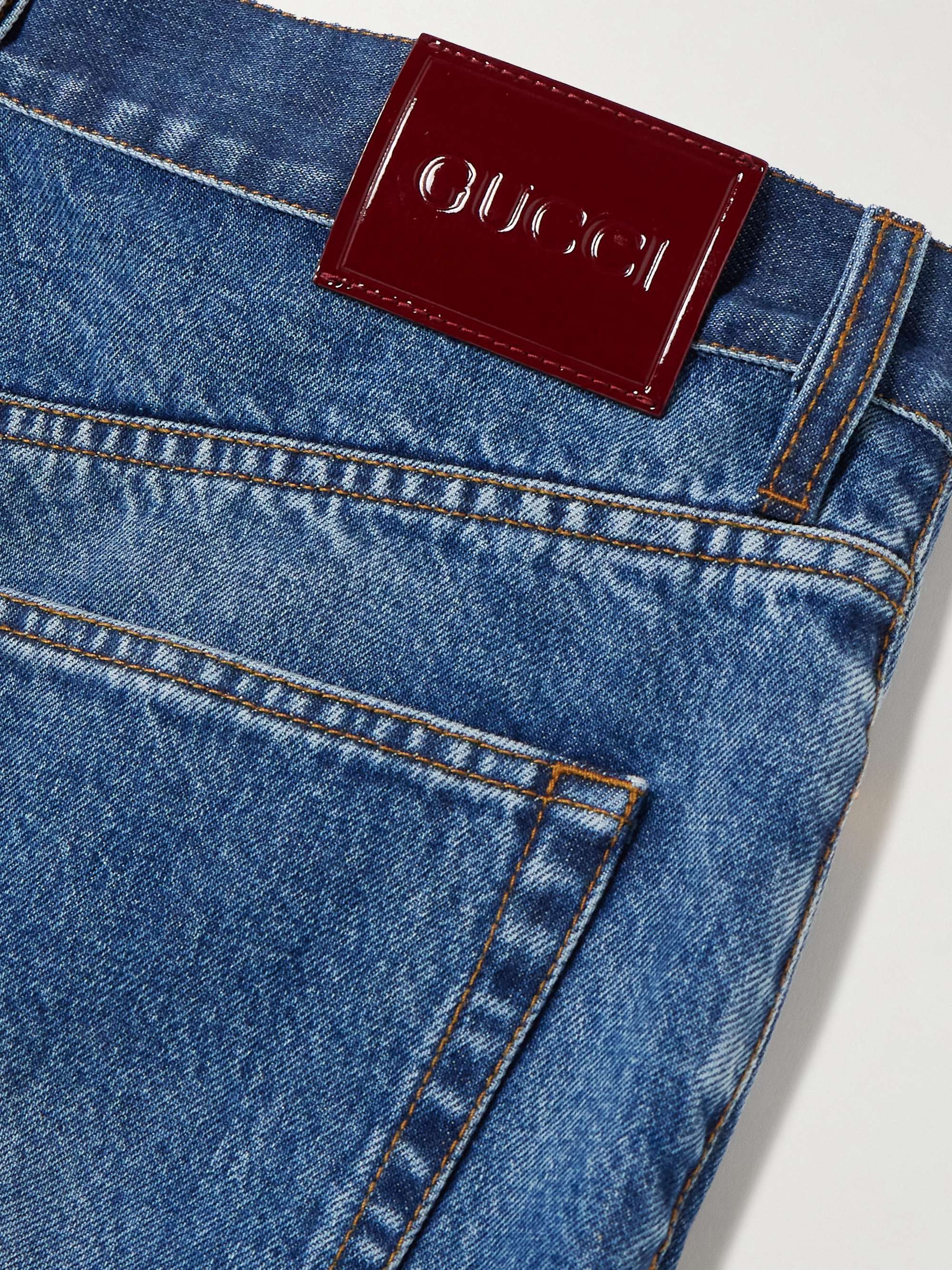 Patchwork low-rise boyfriend jeans view