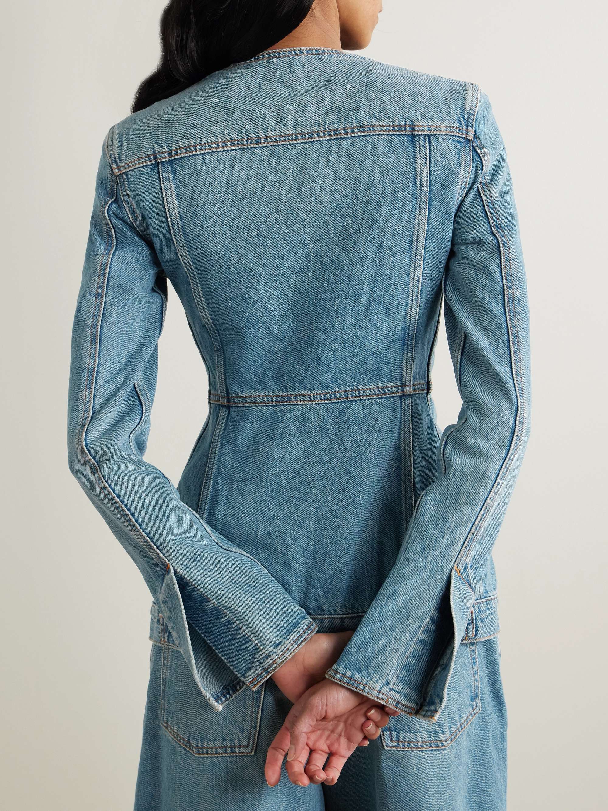Temple denim jacket view