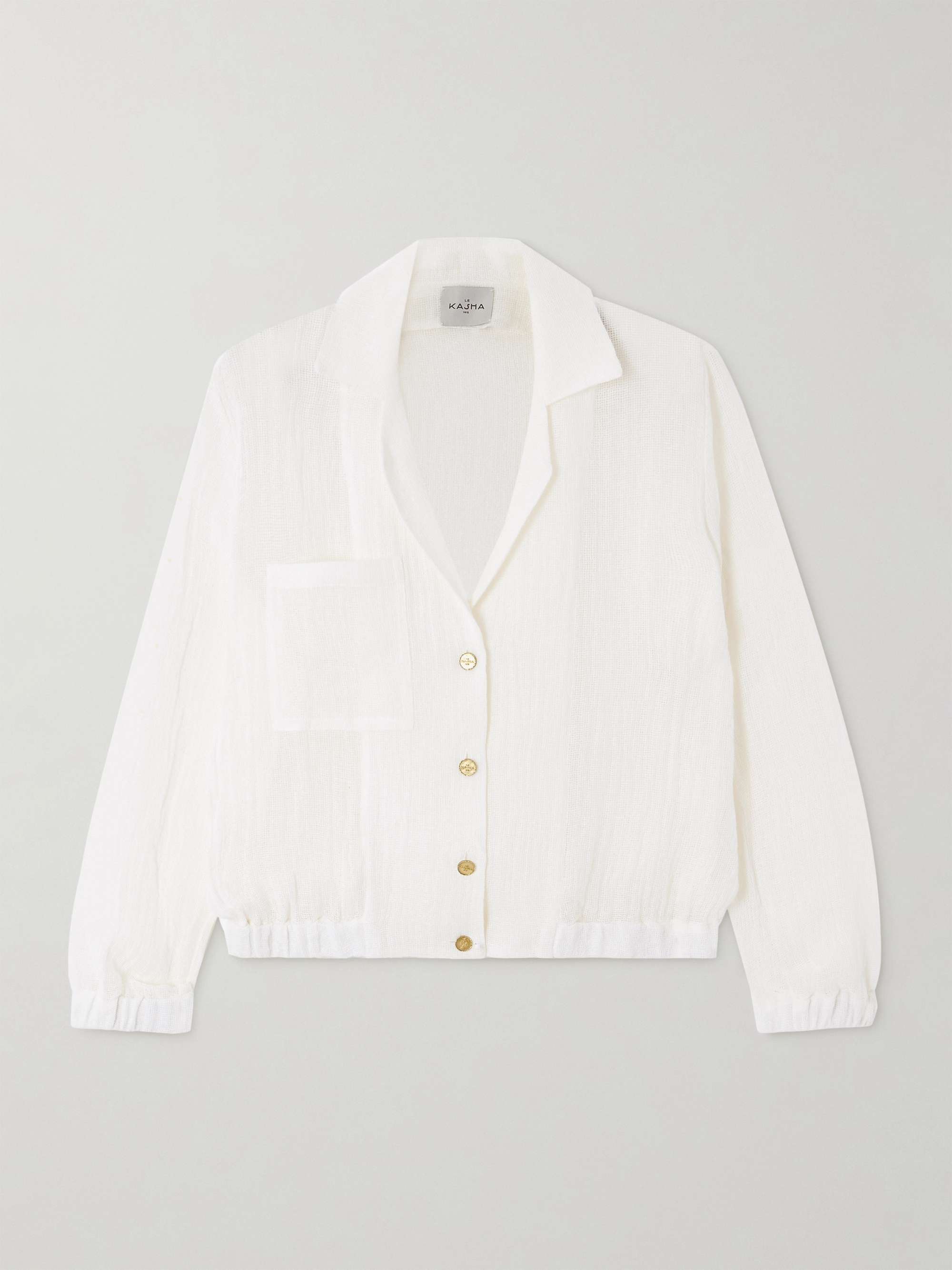 Samalut organic linen-gauze shirt view