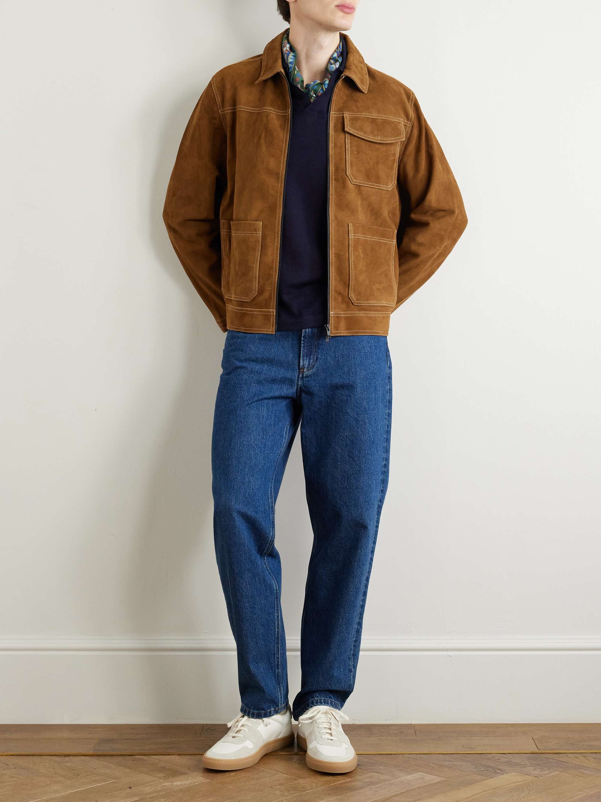 Wool and Linen-Blend Polo Shirt view
