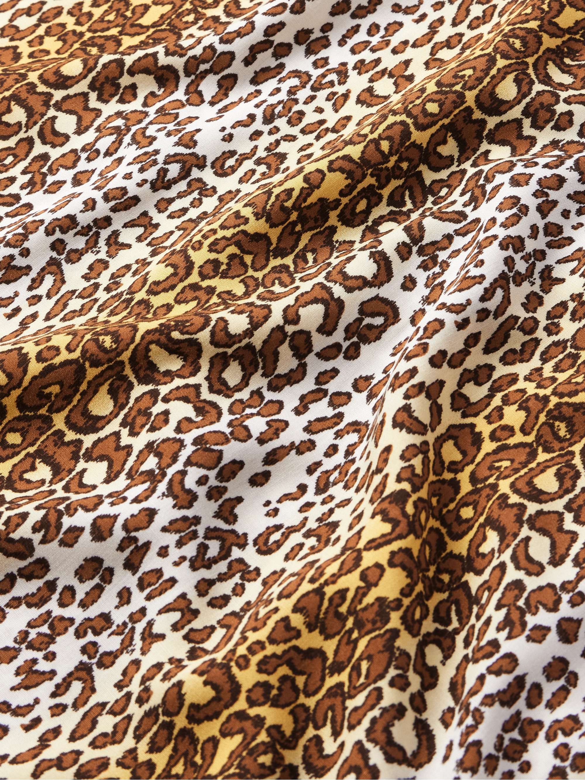 Camp-Collar Leopard-Print Voile Shirt view