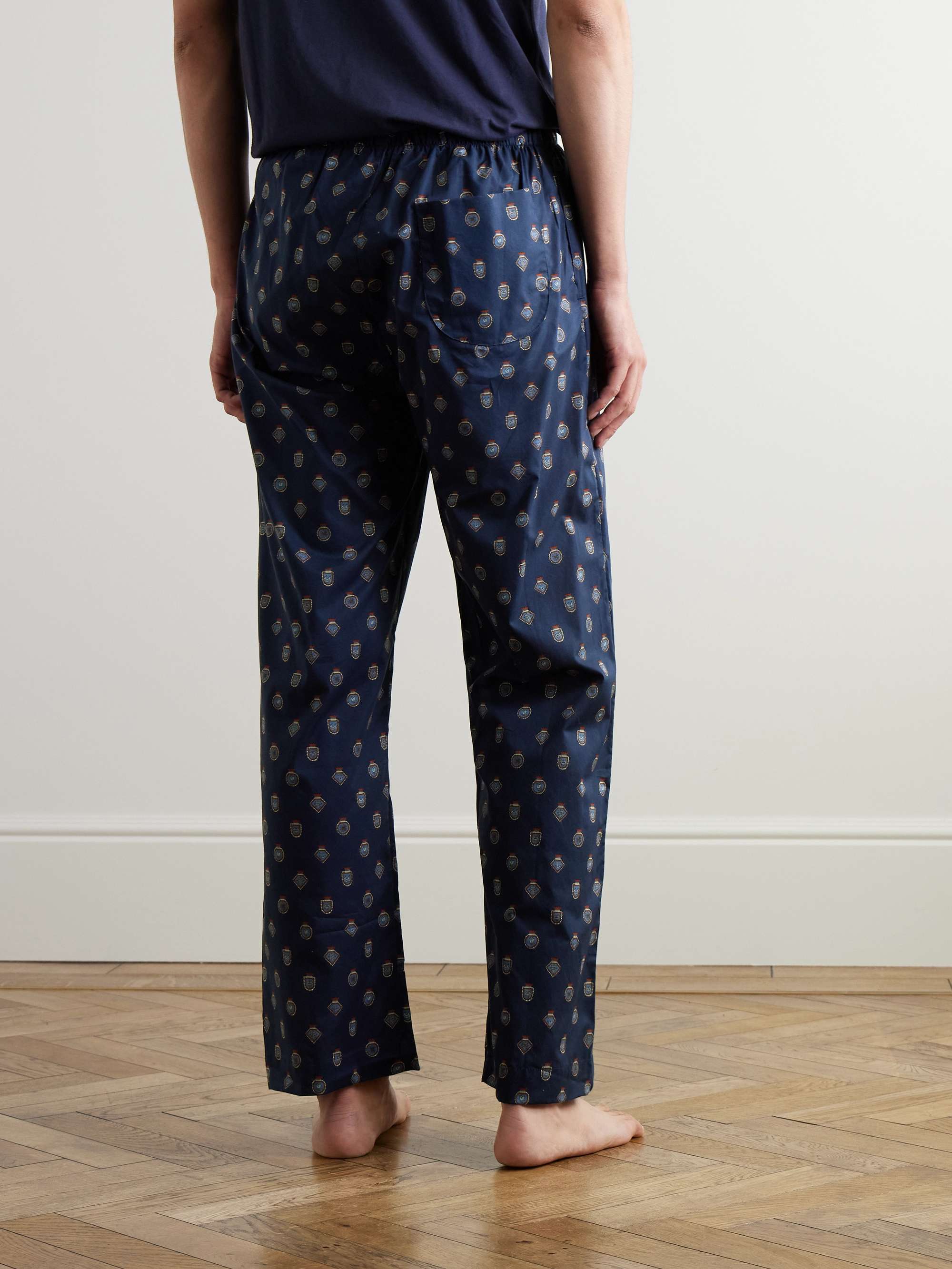 Ledbury Printed Cotton-Batiste Pyjama Trousers view