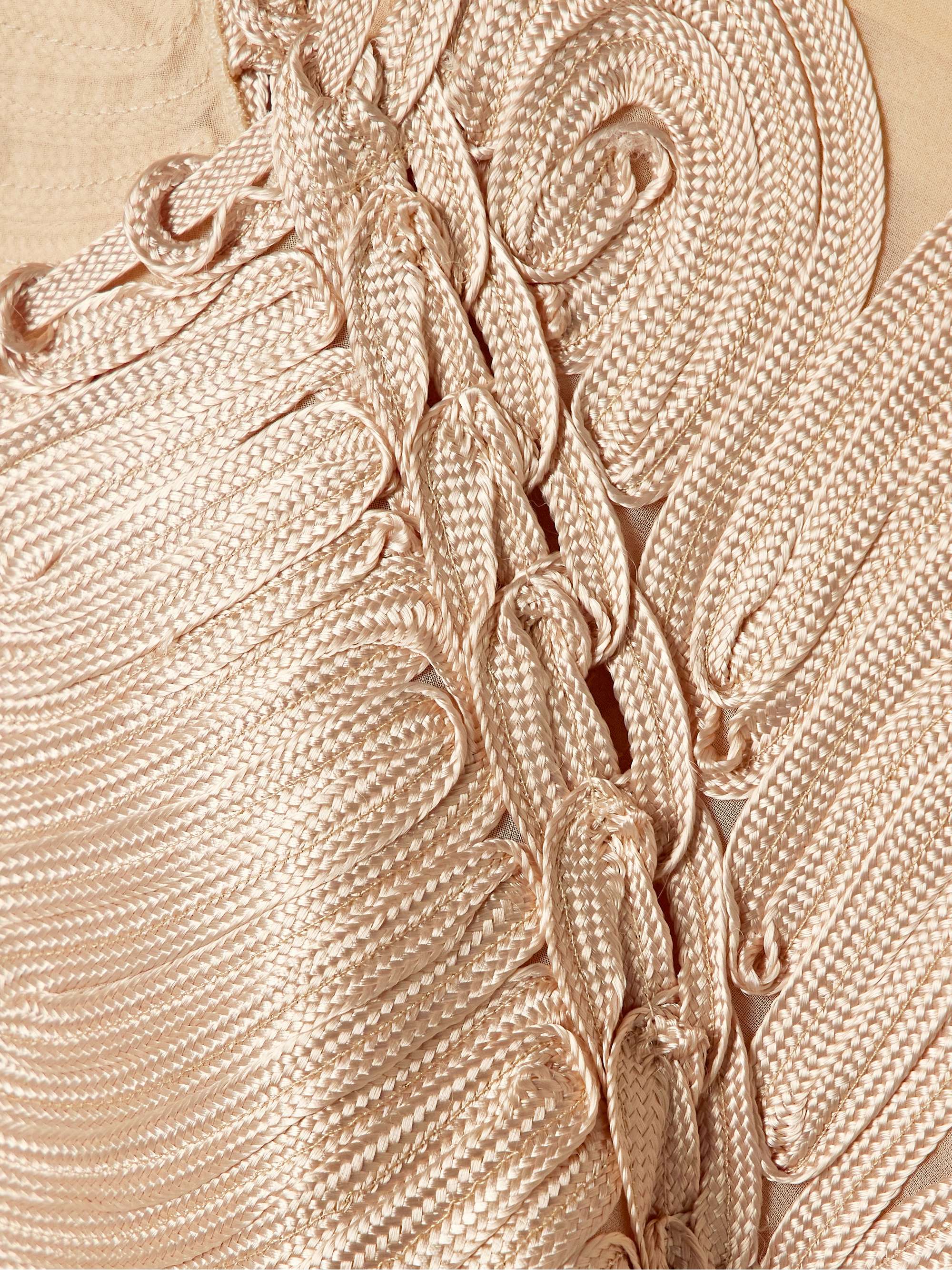 Marlo appliquéd silk-chiffon blouse view
