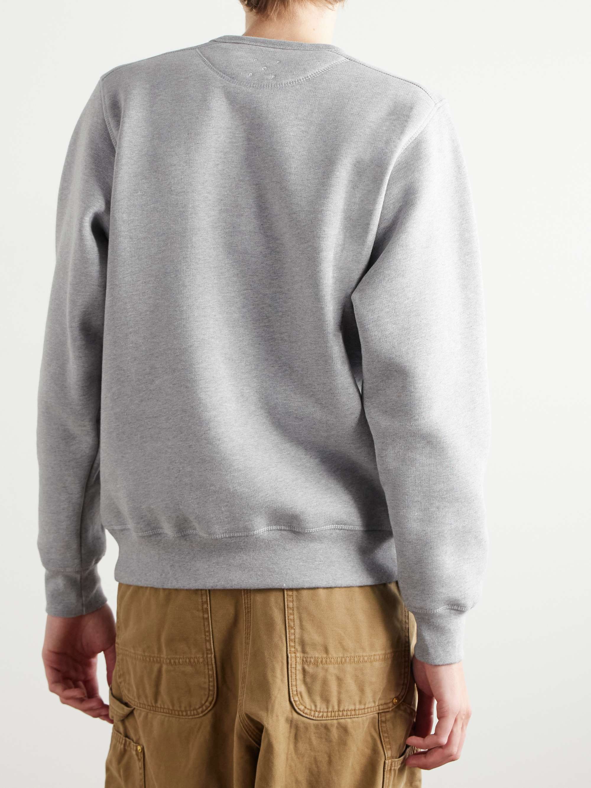 Arch Logo-Appliquéd Cotton-Blend Jersey Sweatshirt view