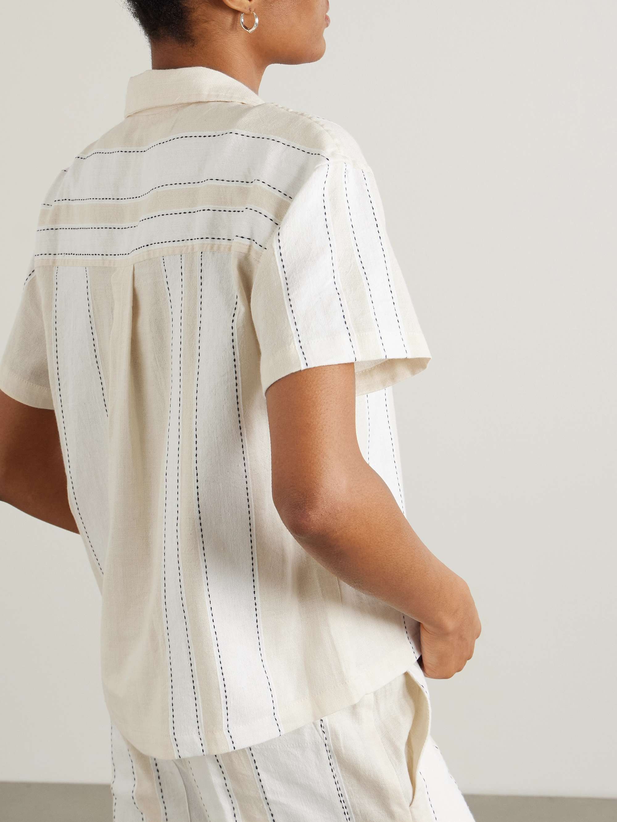 Tuuli Cabana striped cotton-blend shirt view