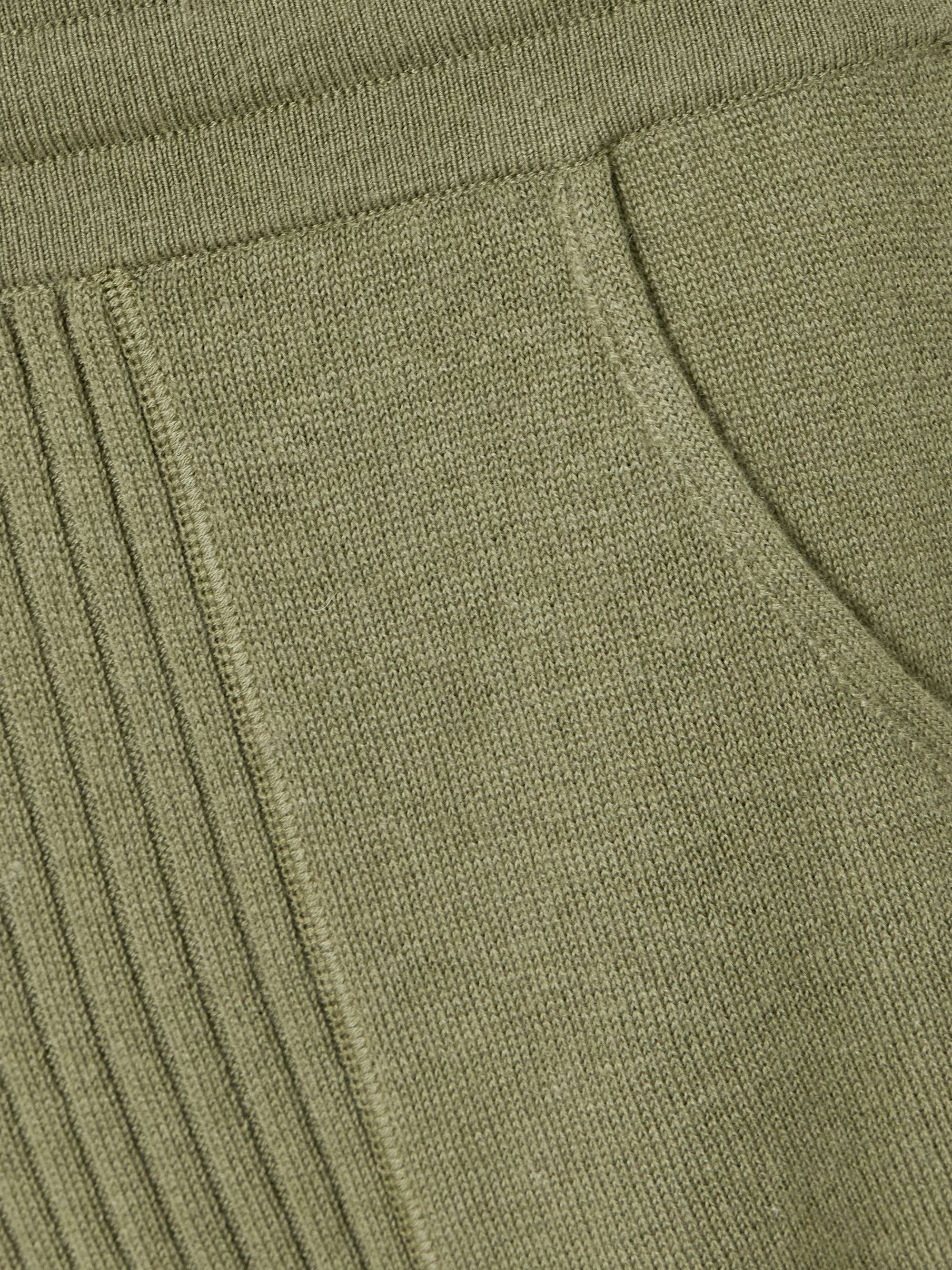 Moelleux wool and cashmere-blend tapered track pants view