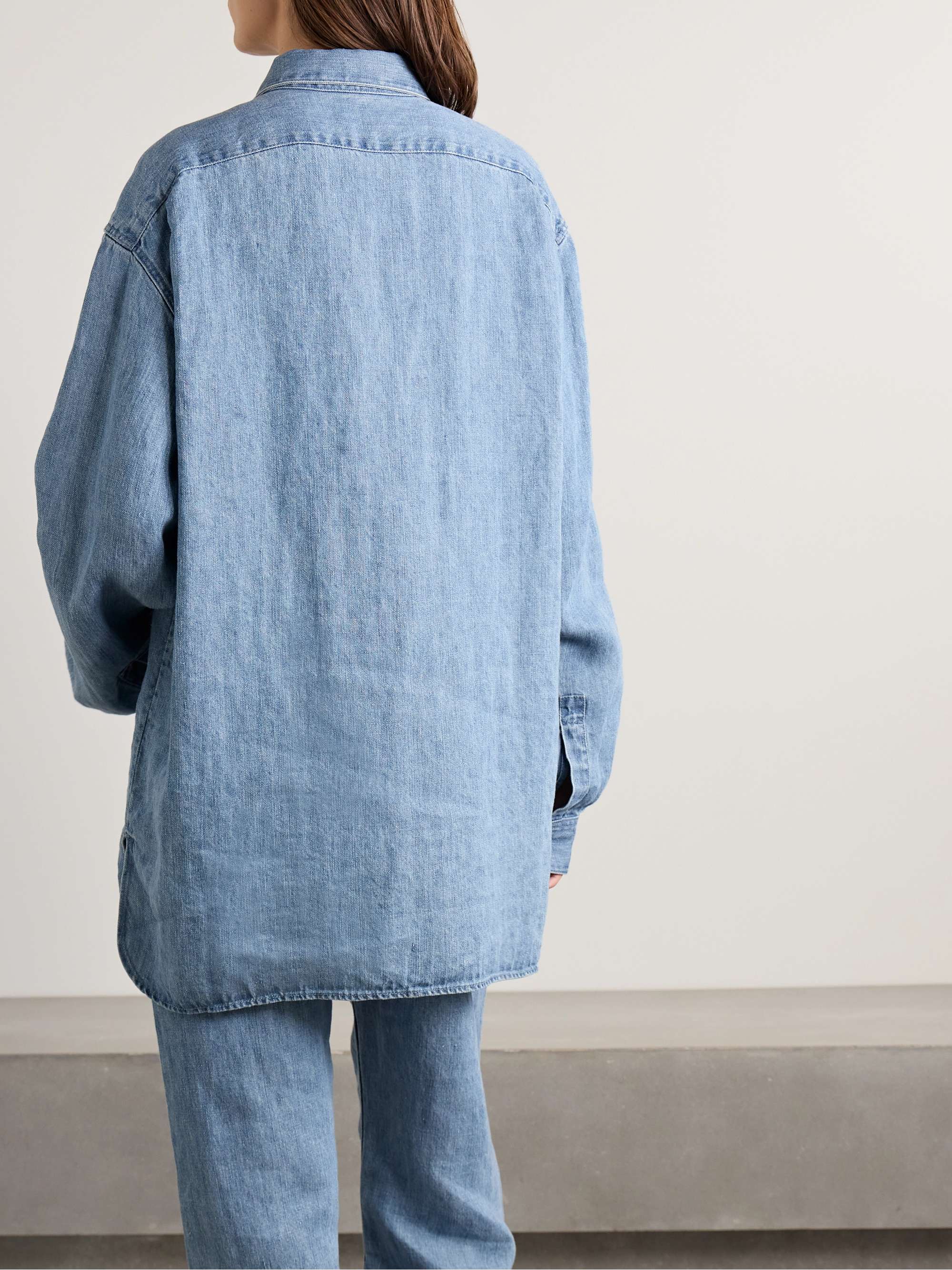 Nesson linen-chambray shirt view