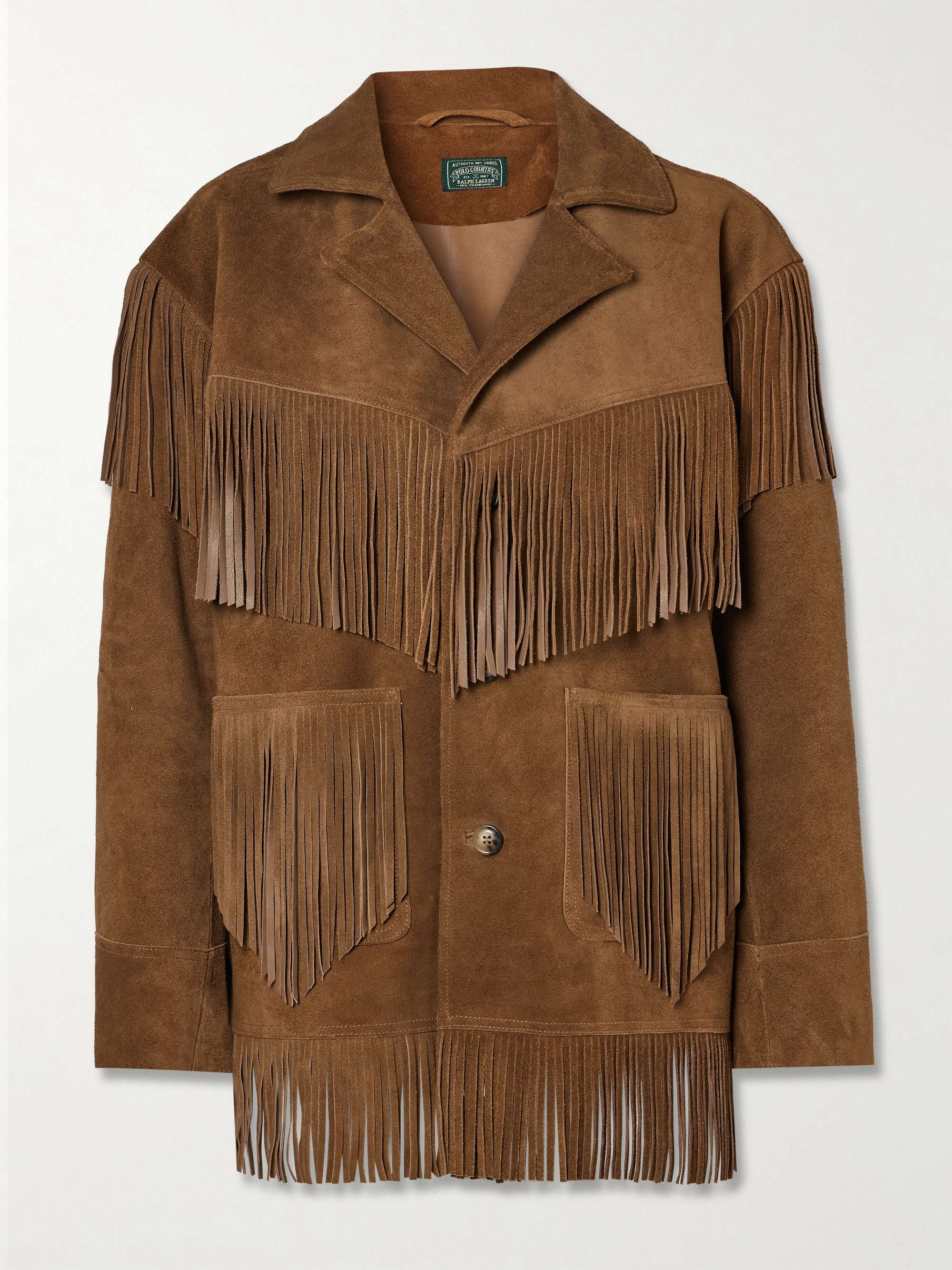 Fringed suede jacket view