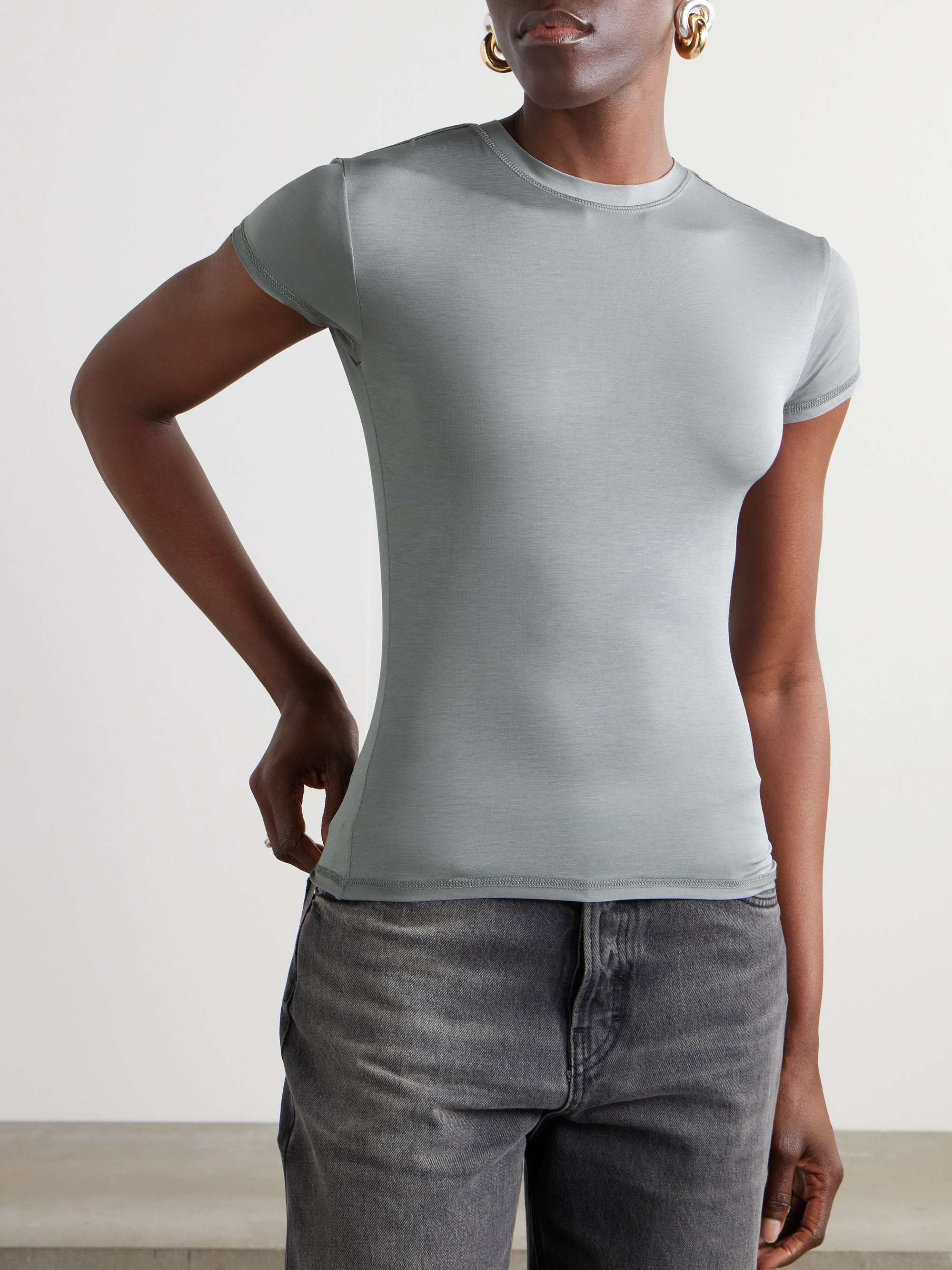 Stretch-Lyocell T-shirt view