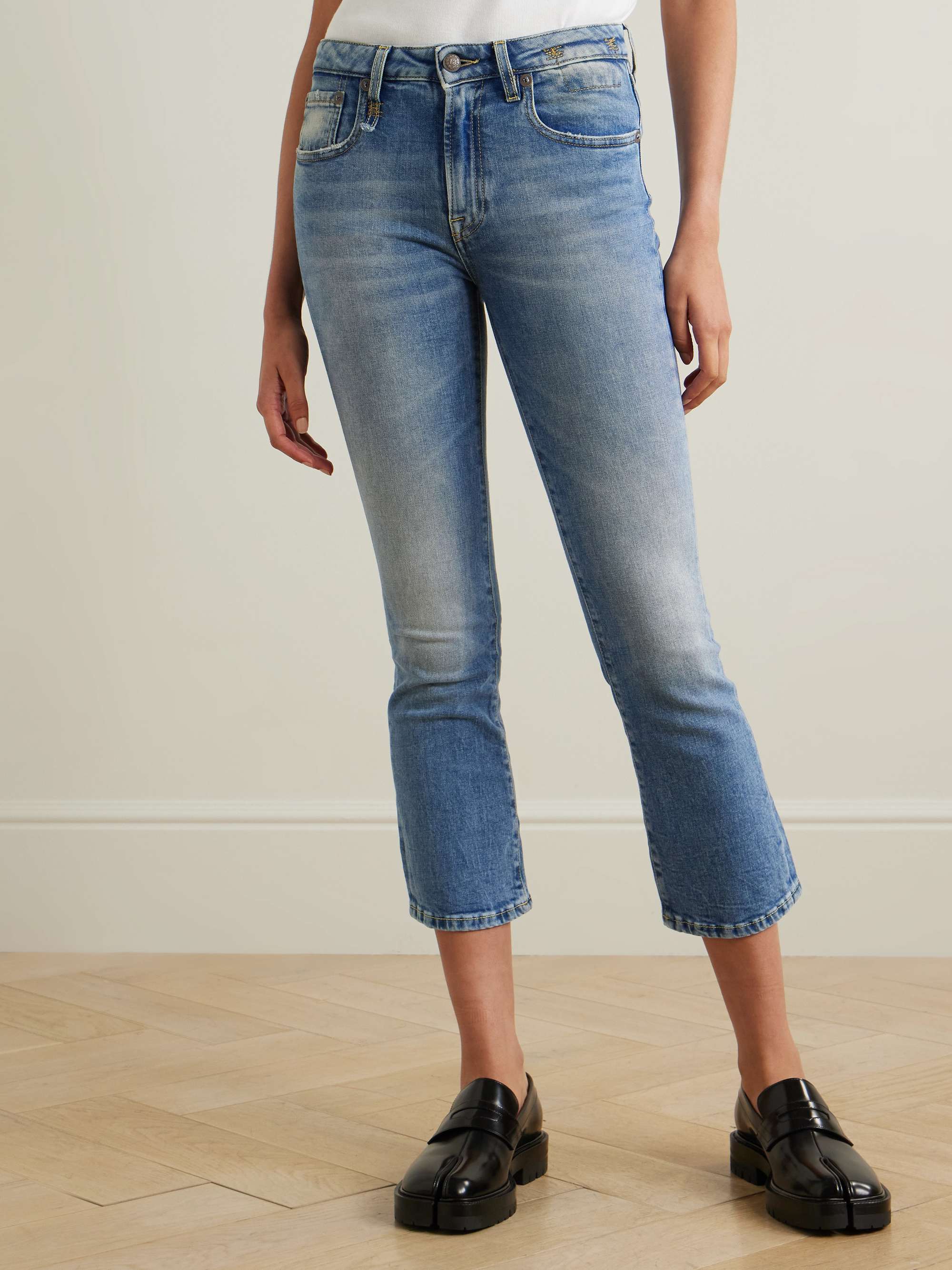 Kick Fit cropped mid-rise flared jeans view