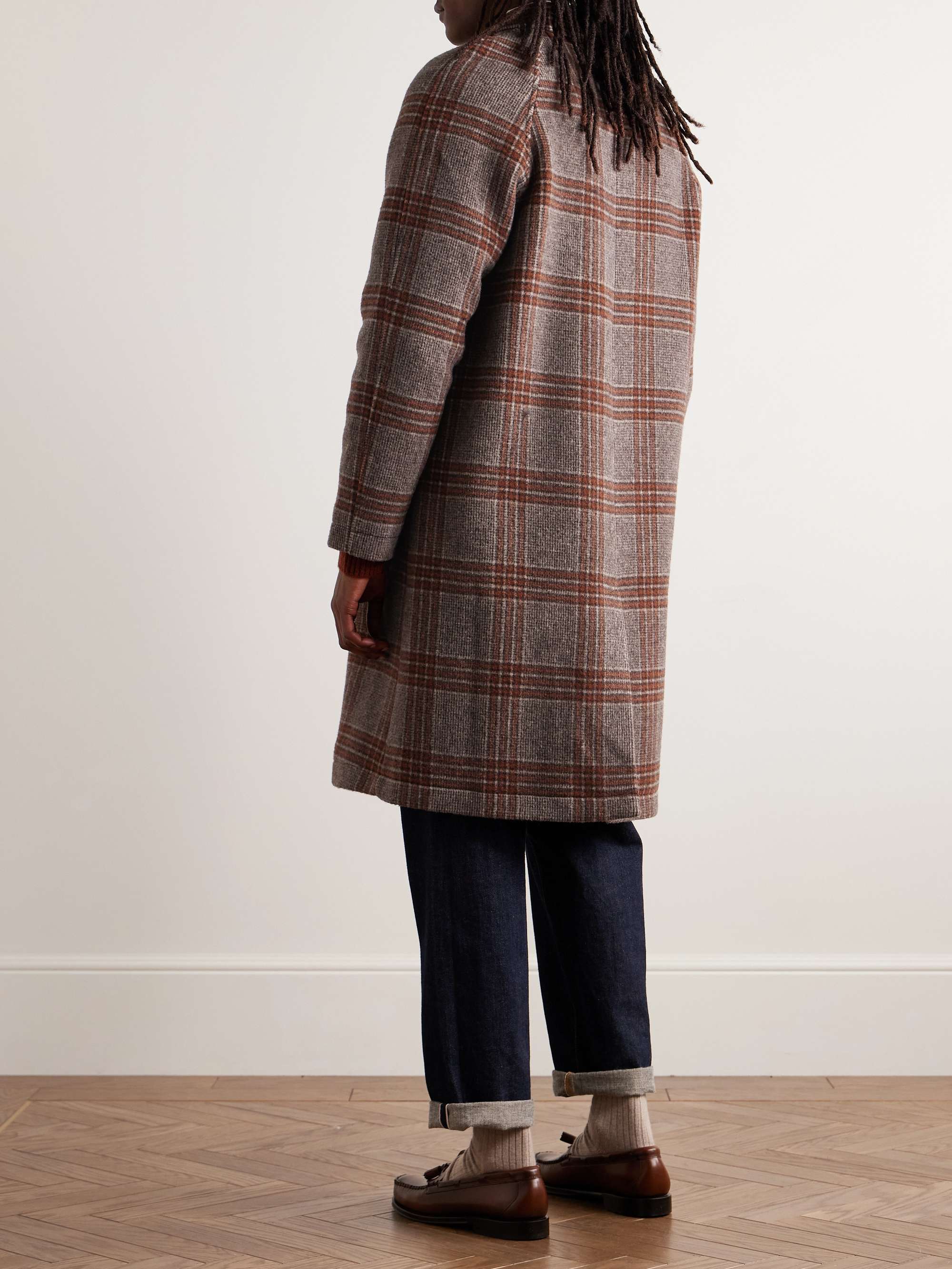 Rocko 8442 Checked Recycled Wool-Blend Coat view