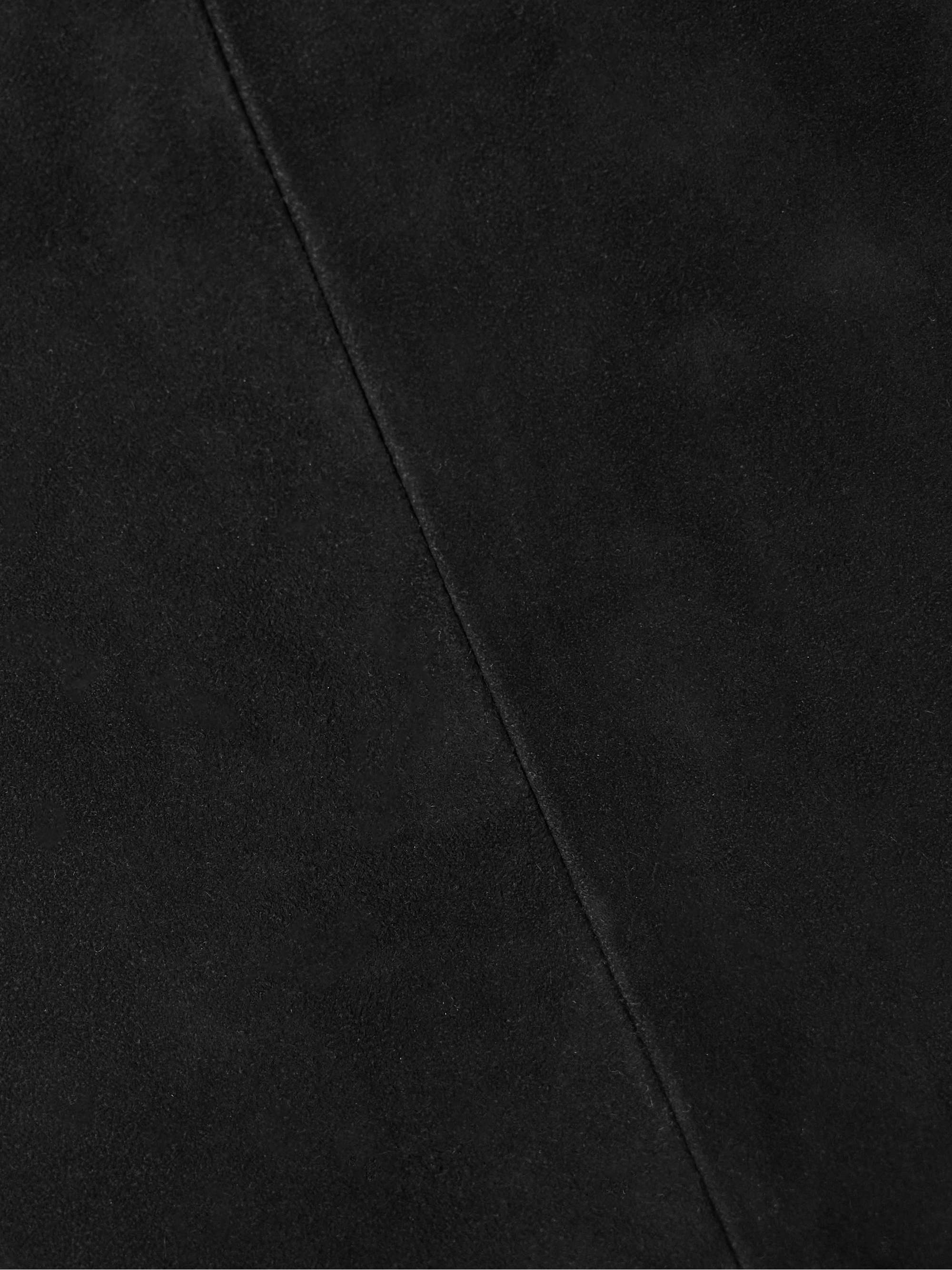 Suede straight-leg pants view