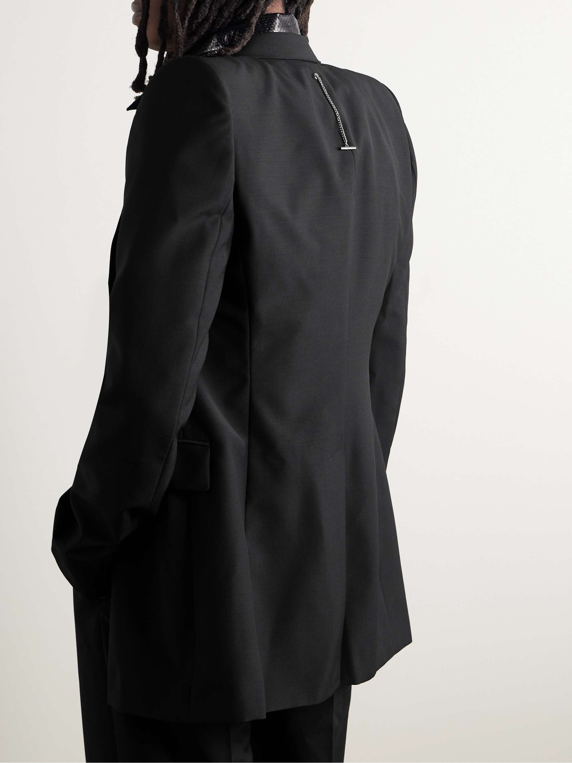 Slim-Fit Wool and Mohair-Blend Blazer view