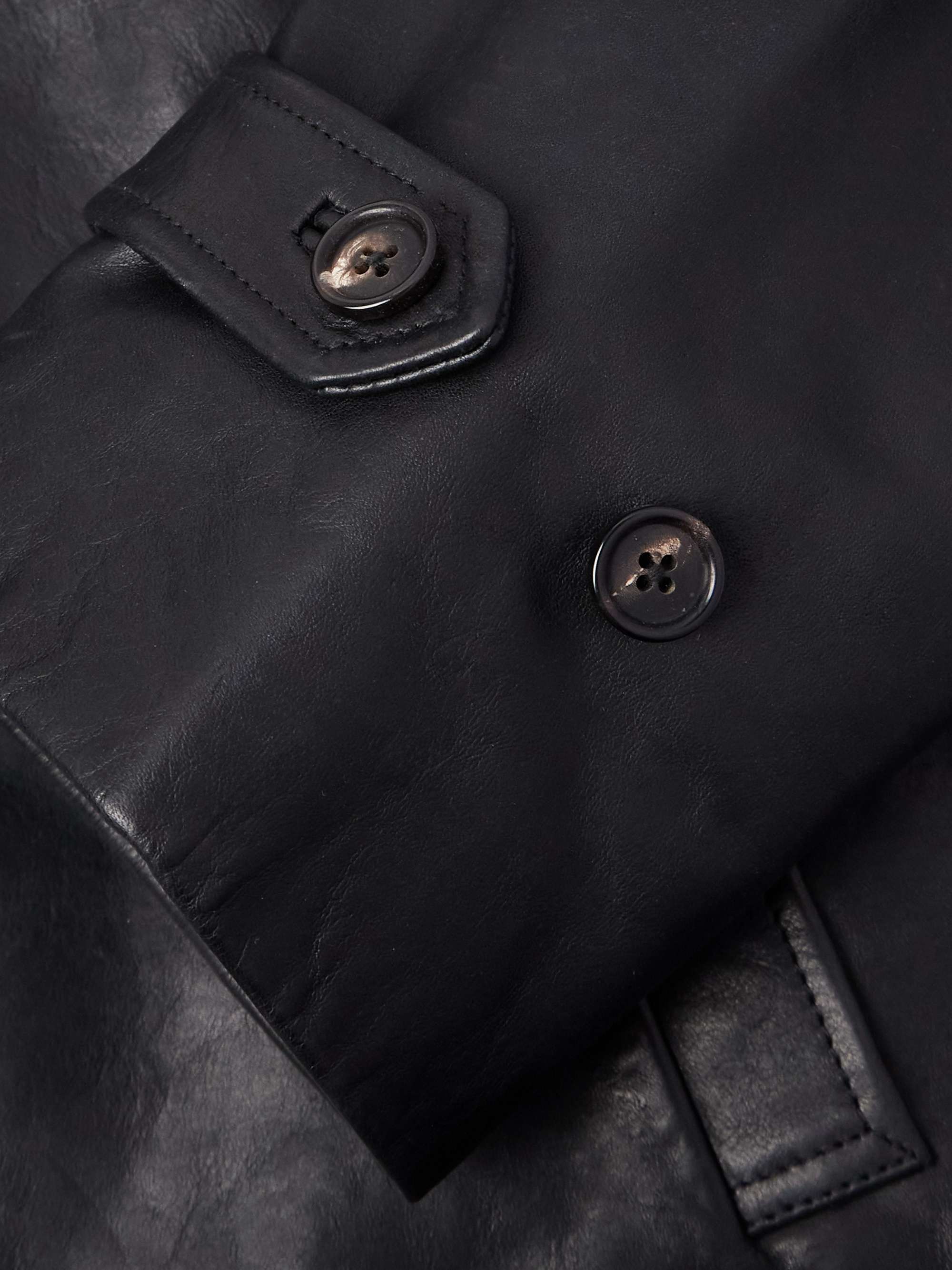 Continental Cropped Leather Jacket view