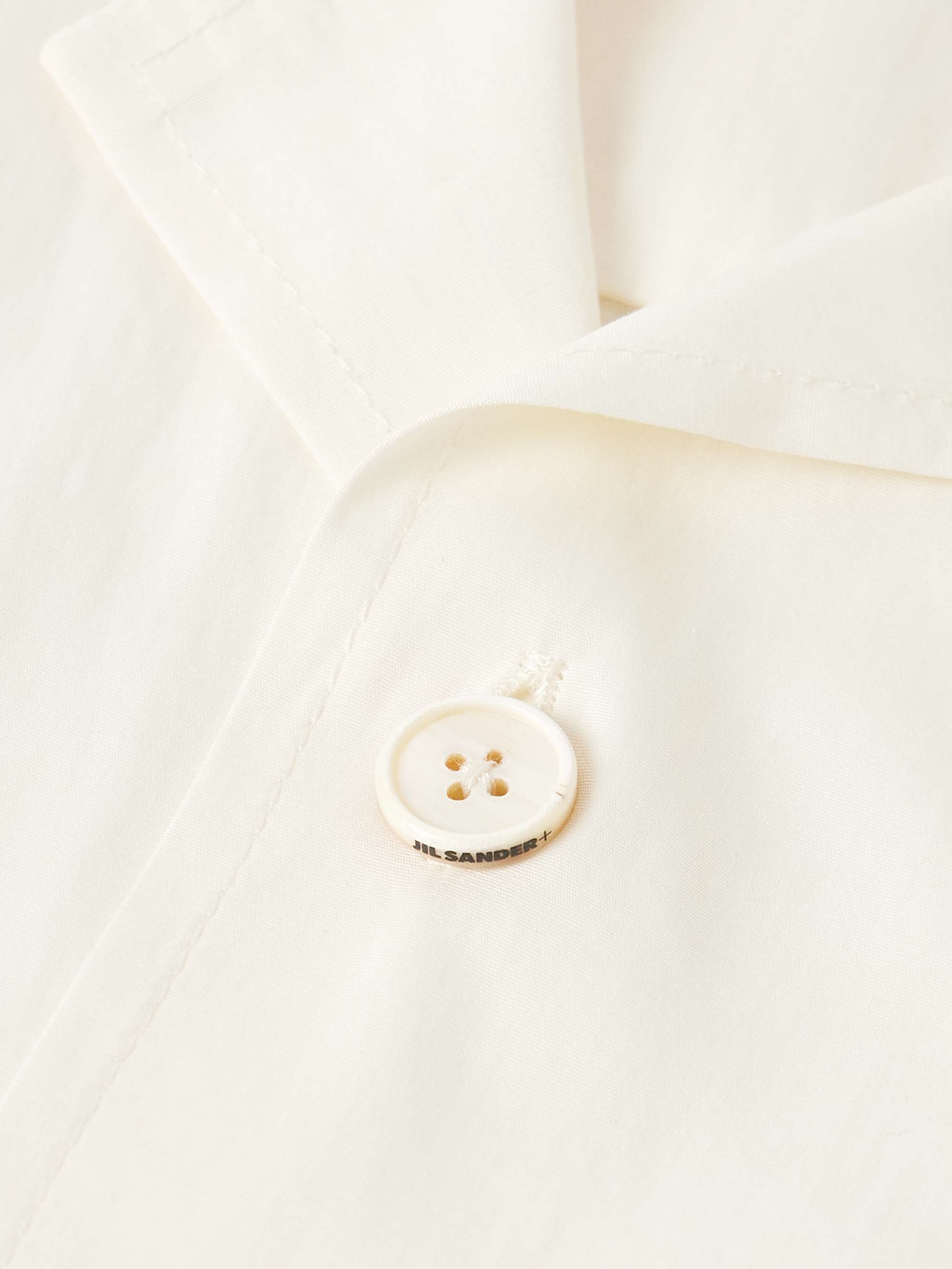 Convertible-Collar Cotton-Poplin Shirt view