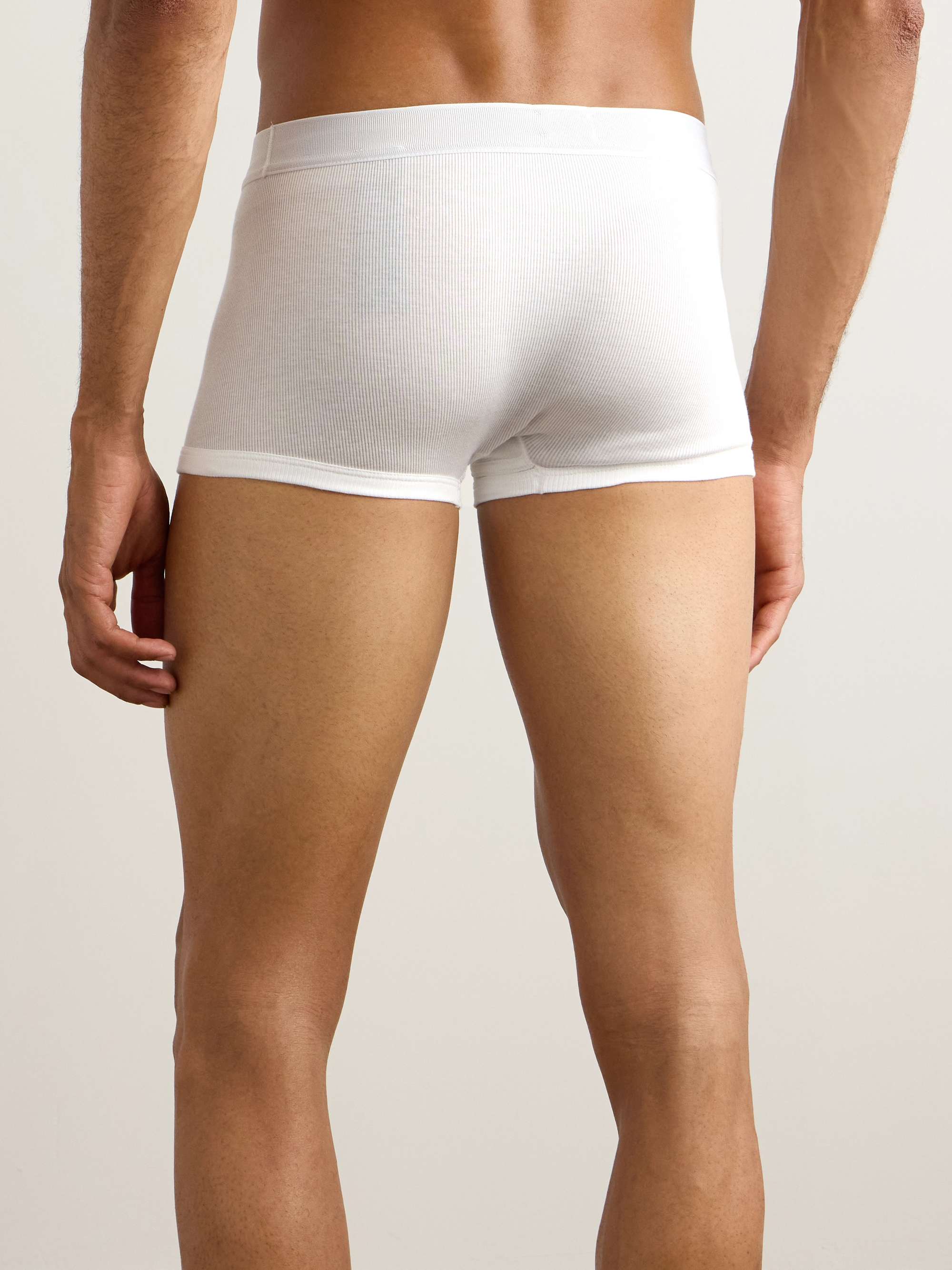 Ribbed Cotton and Modal-Blend Boxer Briefs view