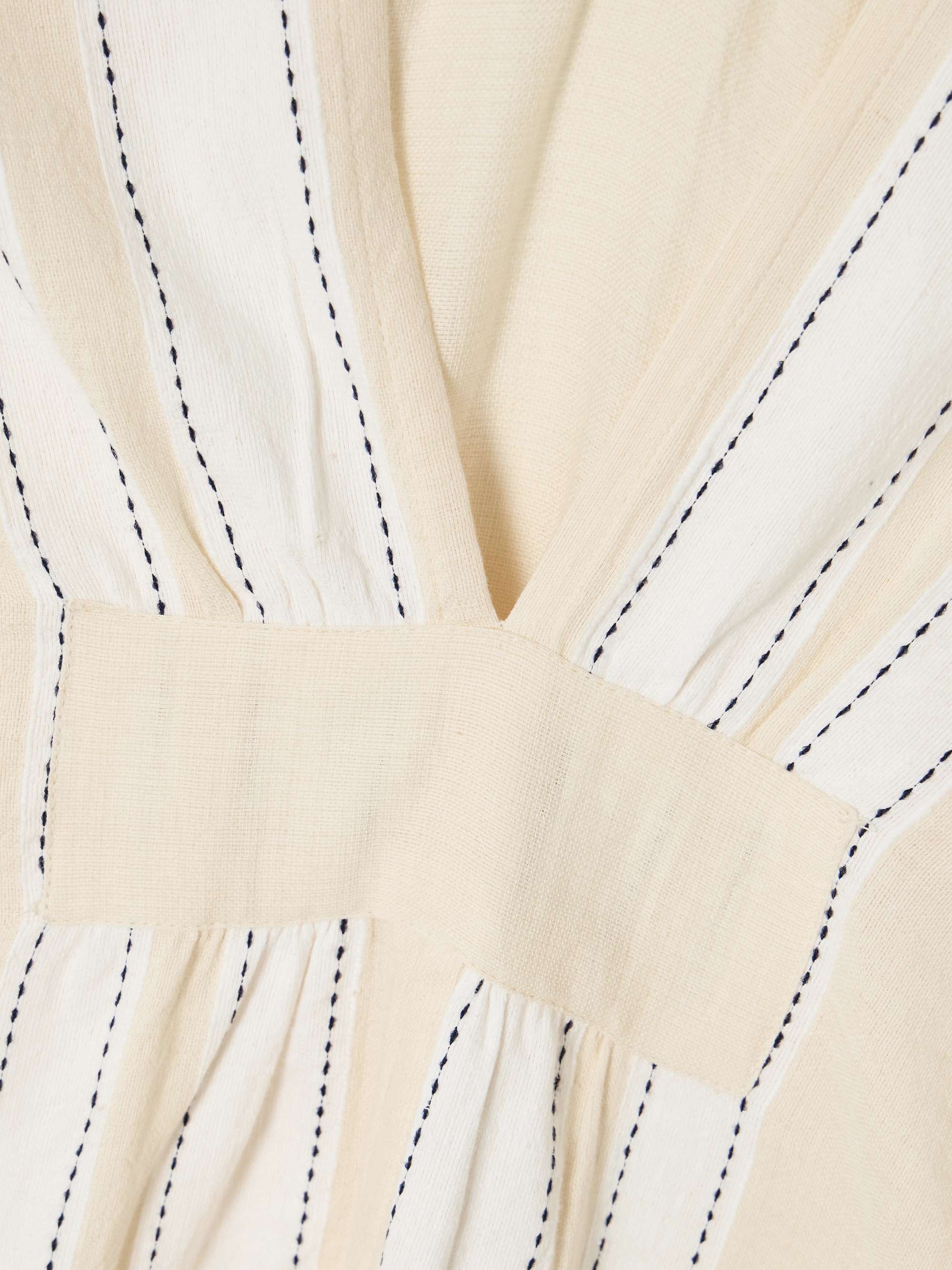 Gasira striped cotton-blend maxi dress view