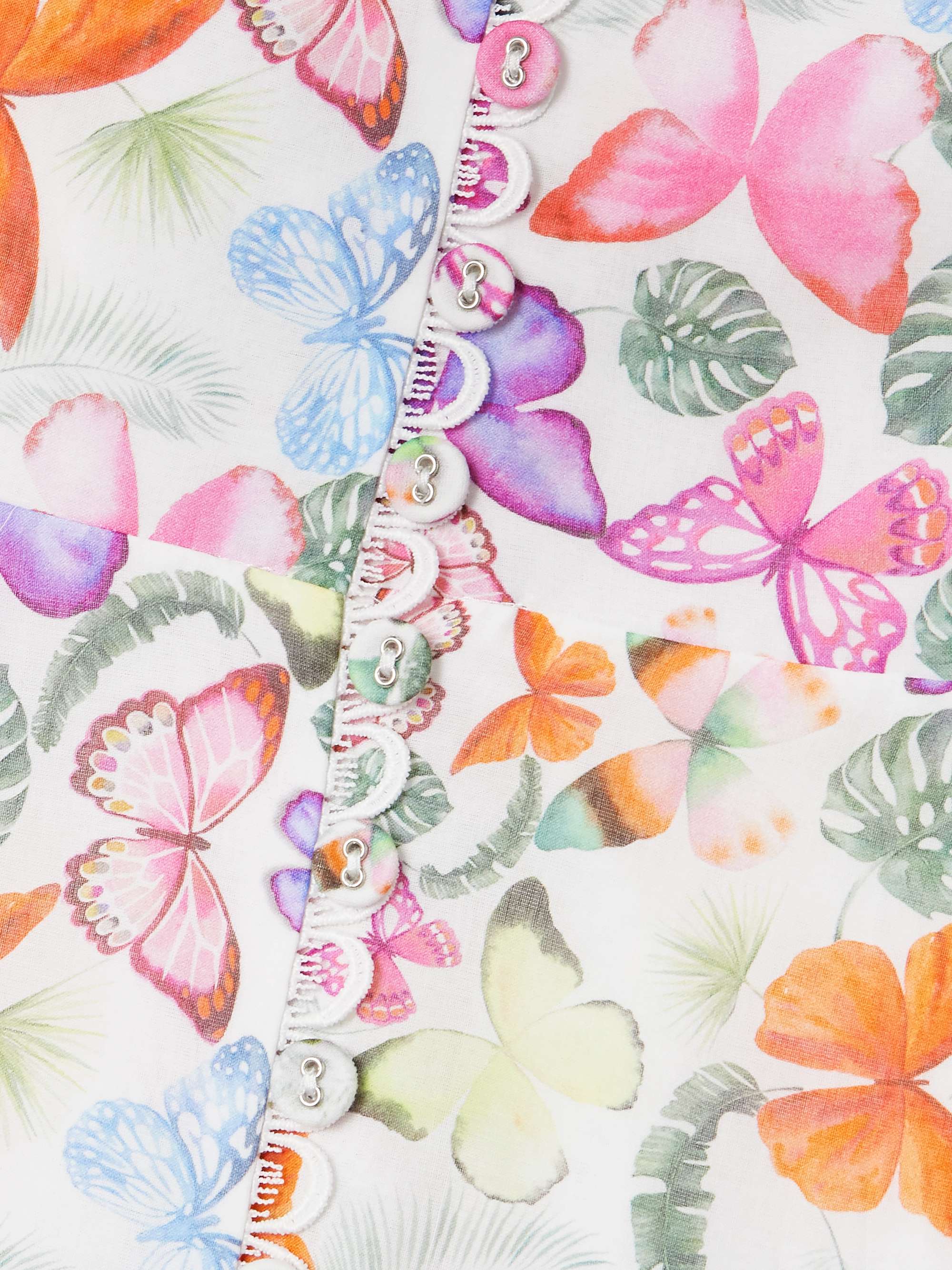 Melia tiered printed cotton-blend voile maxi dress view