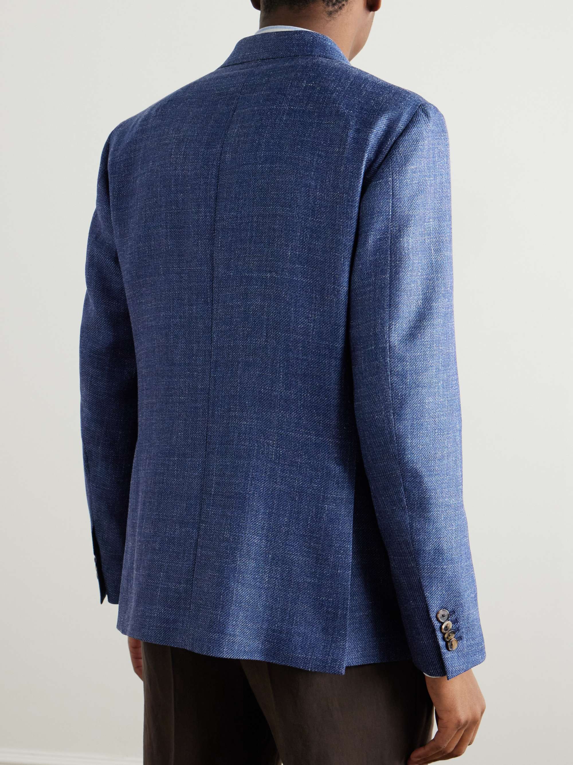 Wool, Silk and Linen-Blend Blazer view