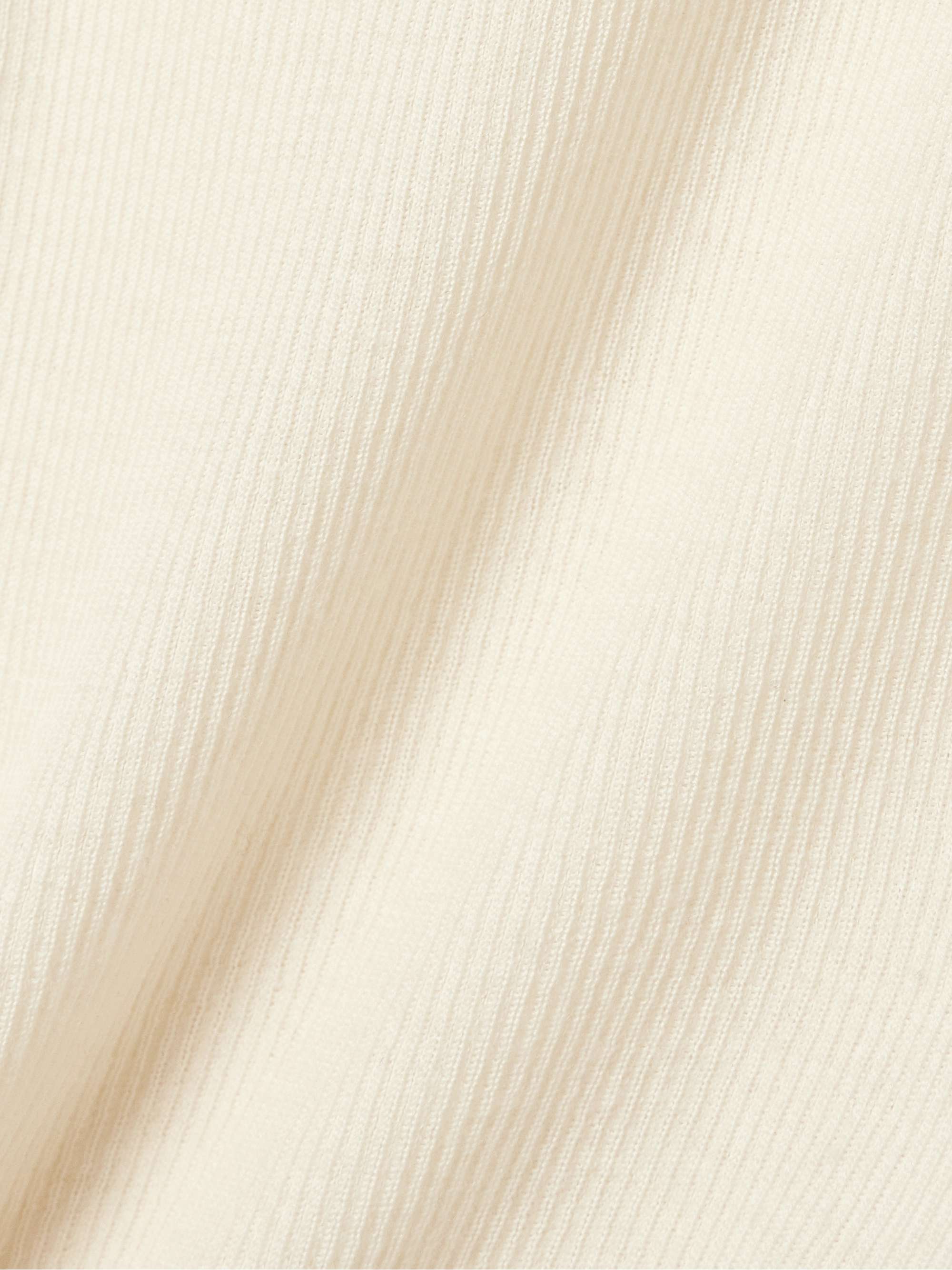 Tania ribbed wool-blend top view