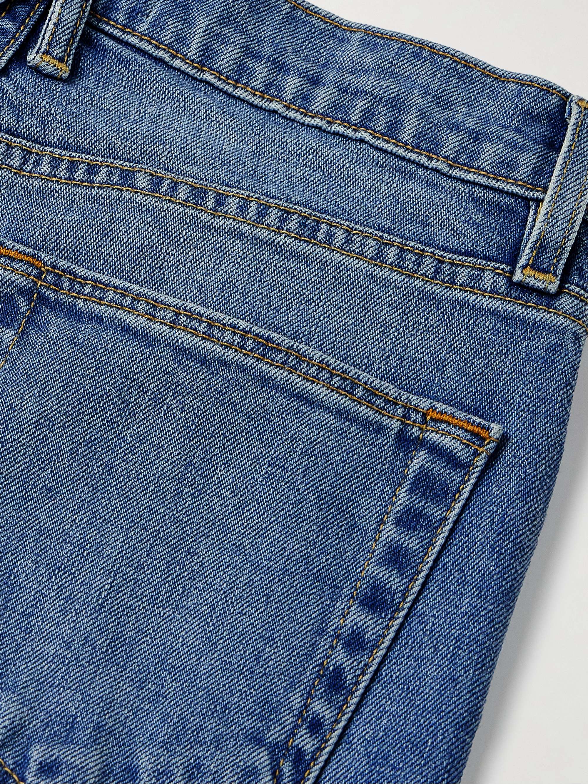 London high-rise straight-leg organic jeans view